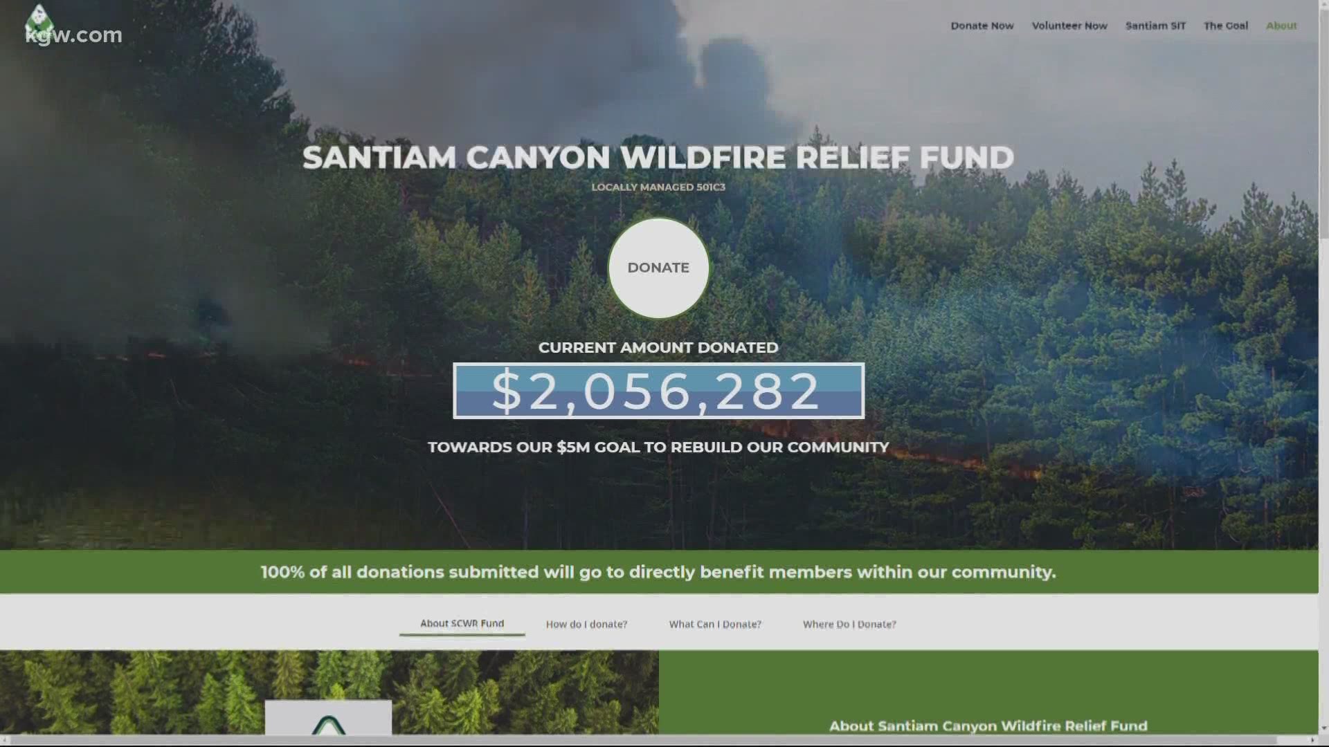 It’s been about a month-and-a-half since wildfires tore through communities in the Santiam Canyon. People there started a fund to help and donations have poured in.