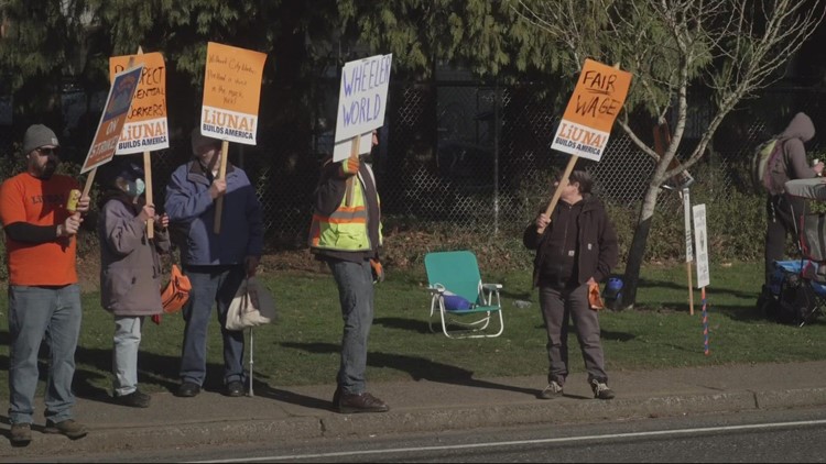 Portland city laborers are on strike after no agreement was reached with the city