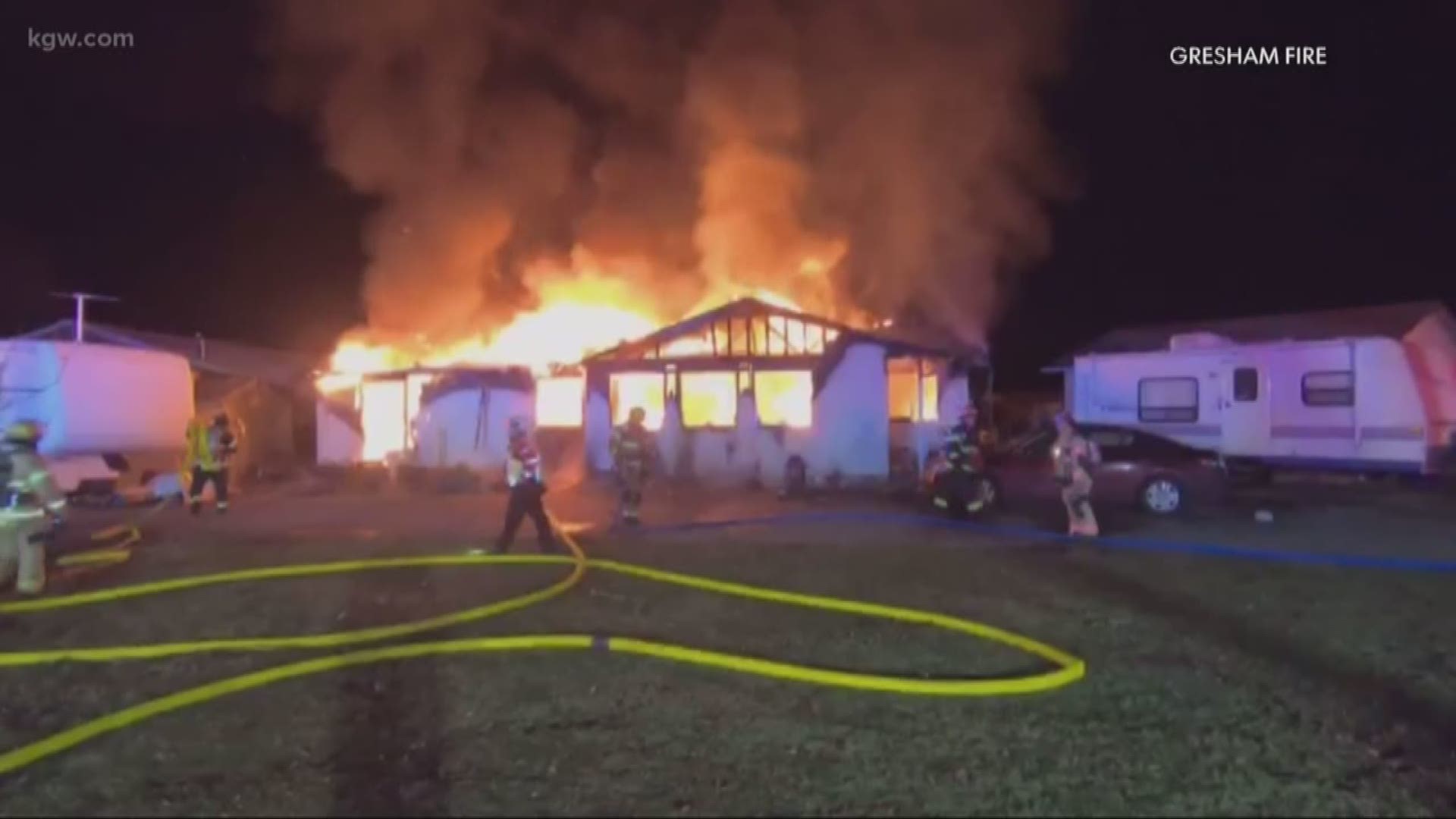 Woman dies, son burned trying to save her in Boring house fire