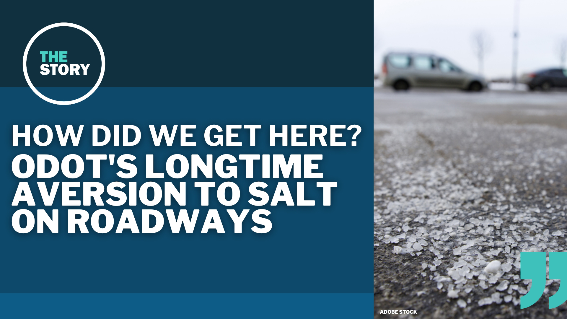 Sometime in the 1950s, ODOT halted the use of salt during frigid weather. Even they don’t know why, but it took decades to change.