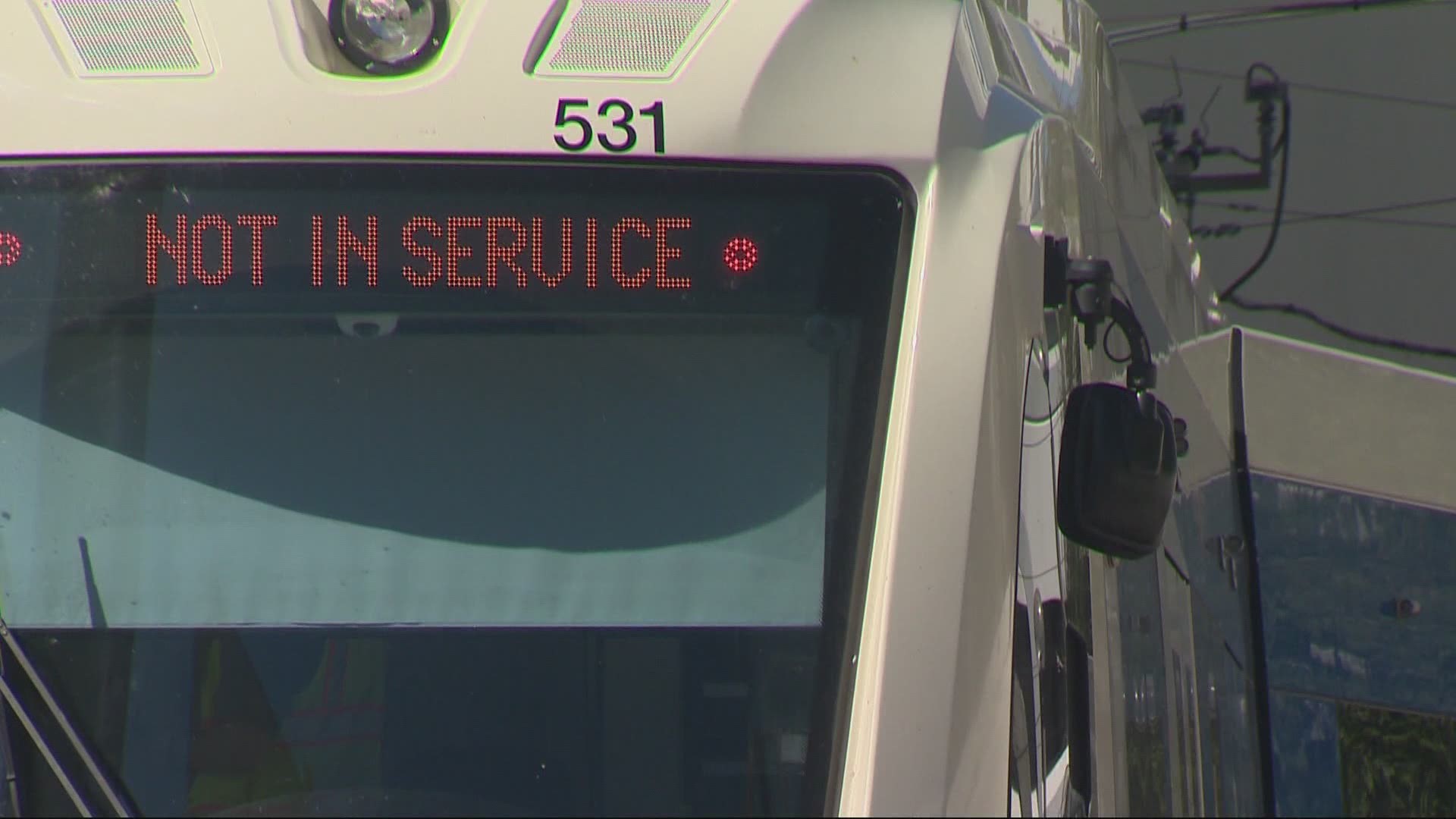 The closure is due to a damaged overhead wire near the Sunset Transit Center that could take days to repair. Katherine Cook reports.