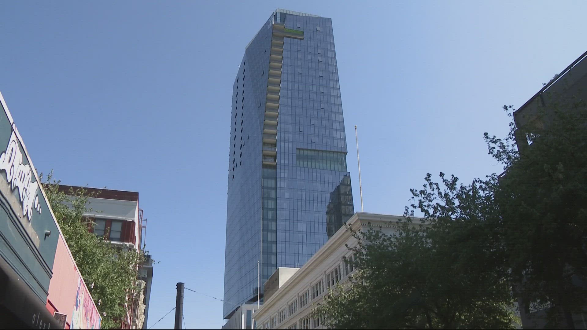 The new 35-story addition to Portland’s skyline will open in the late summer. It will be the city’s first five star hotel.