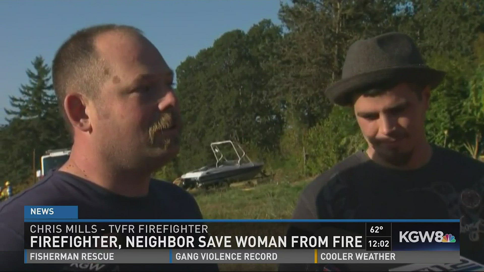 TVF&R firefighter on way to job spots house on fire