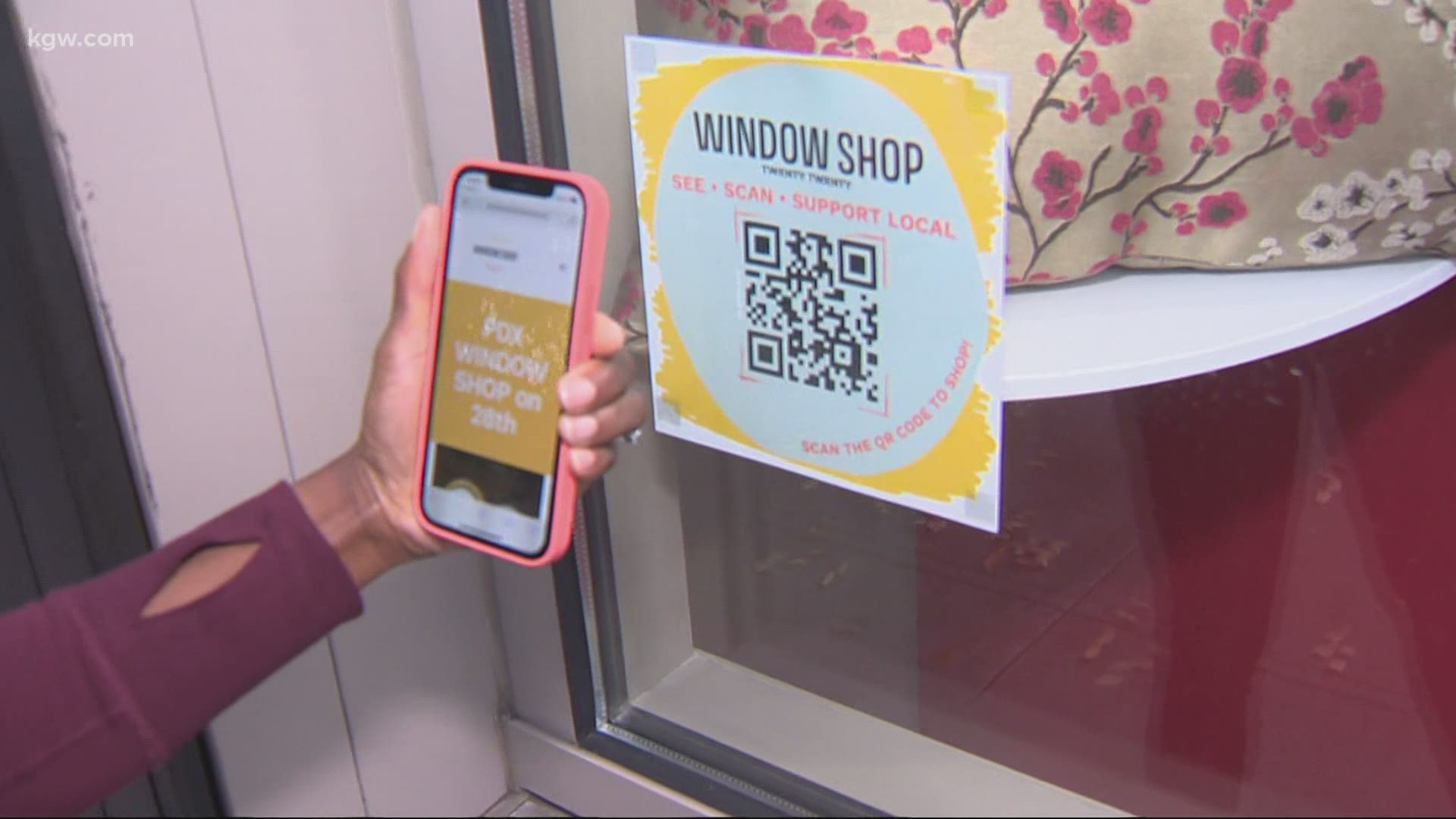 With many Portland shops struggling during the pandemic, one small business owner came up with a new take on "window shopping" to allow for quick, no-contact sales.