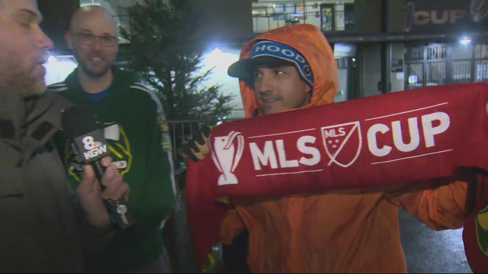 As one fan told KGW's Devon Haskins, getting to watch an MLS Cup final in person is a once-in-a-lifetime opportunity.