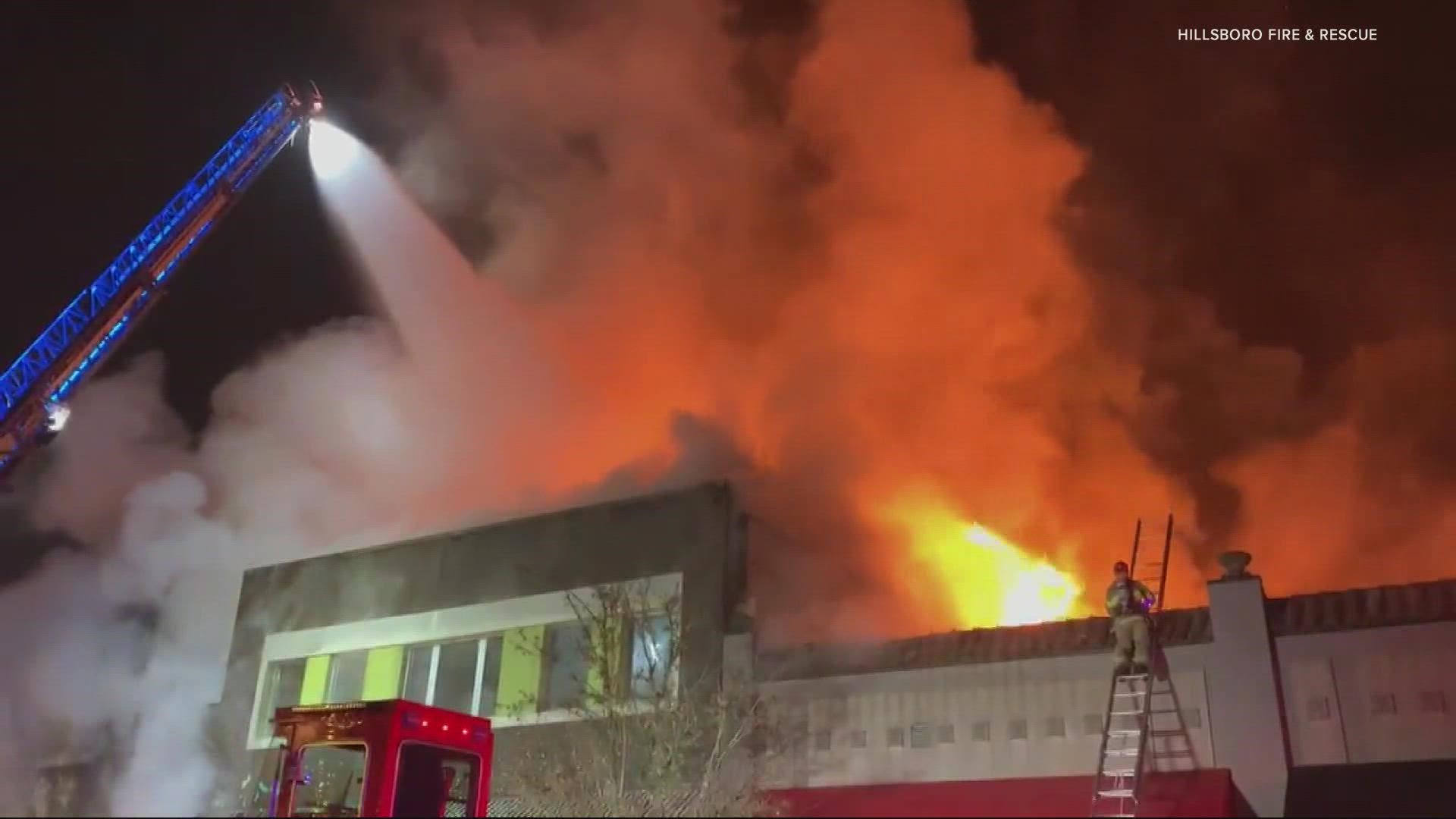 Fire swept through a downtown Hillsboro building and a a nearby apartment building in separate incidents on New Year's weekend