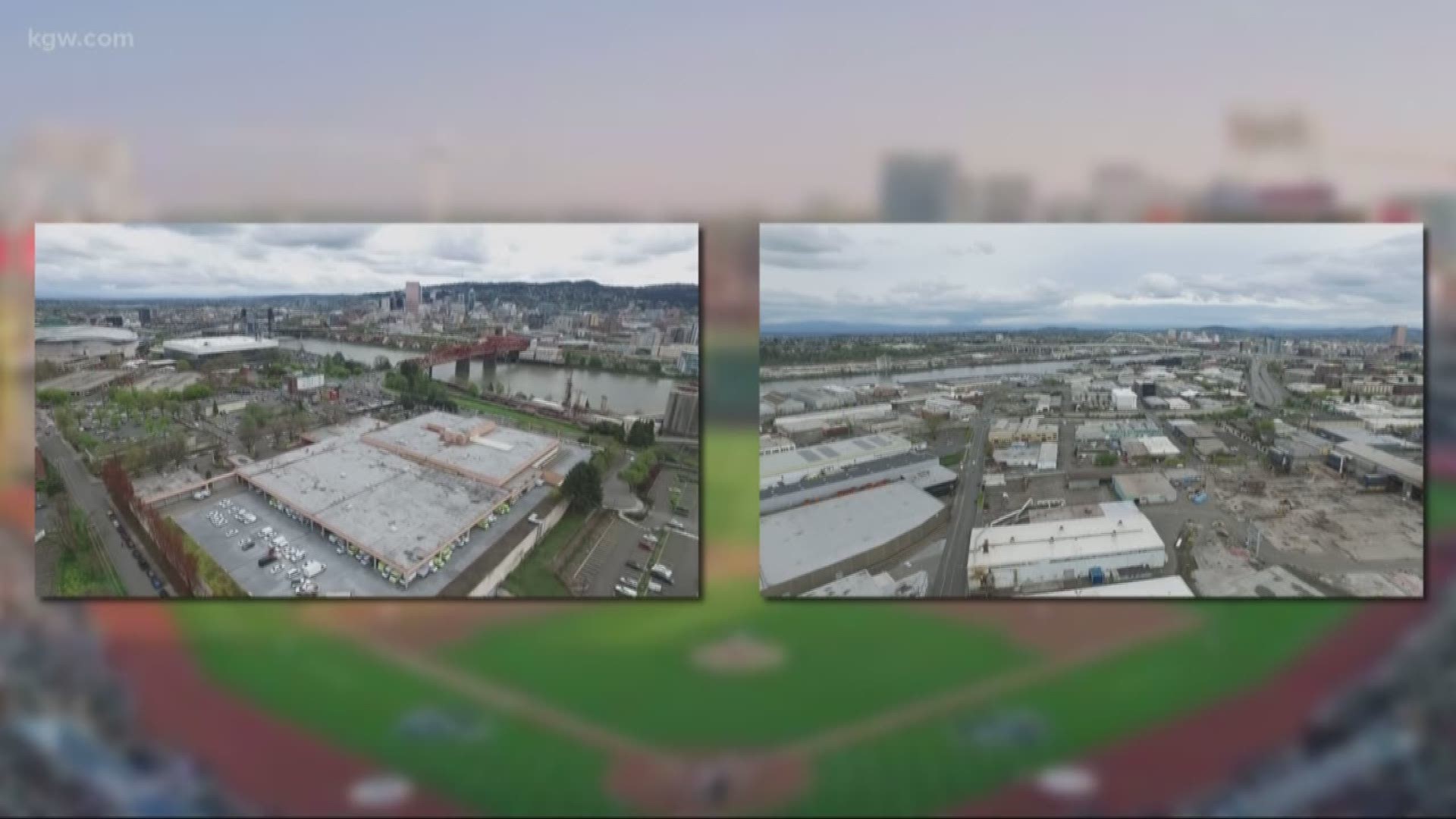 Portland Diamond Project is eyeing a site near the Moda Center and another in the Northwest Industrial area for a baseball stadium and massive apartment complex. 