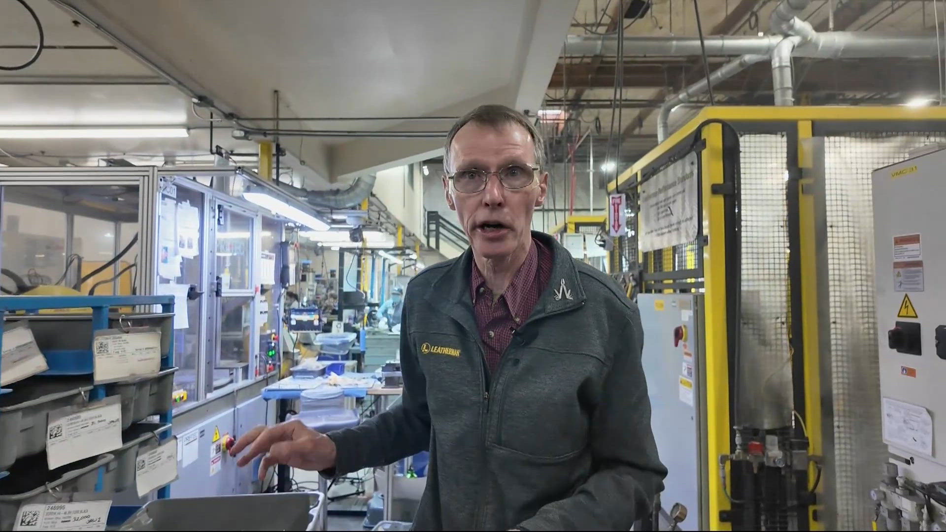 Example Invention Phone Leatherman inventor gives KGW tour of factory amid book launch | kgw.com