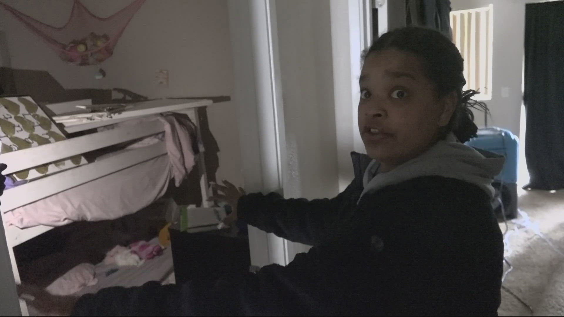 A family in Vancouver has been forced out of their apartment after a teen driver smashed through their seven-year-old daughter’s room — narrowly missing her.