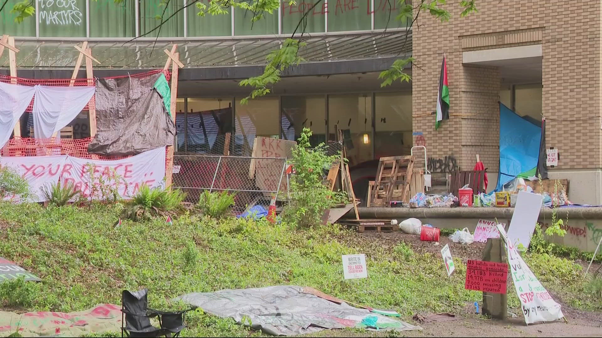 After over four months since protesters occupied the building, causing more than $1 million in damages, students and staff are back inside.