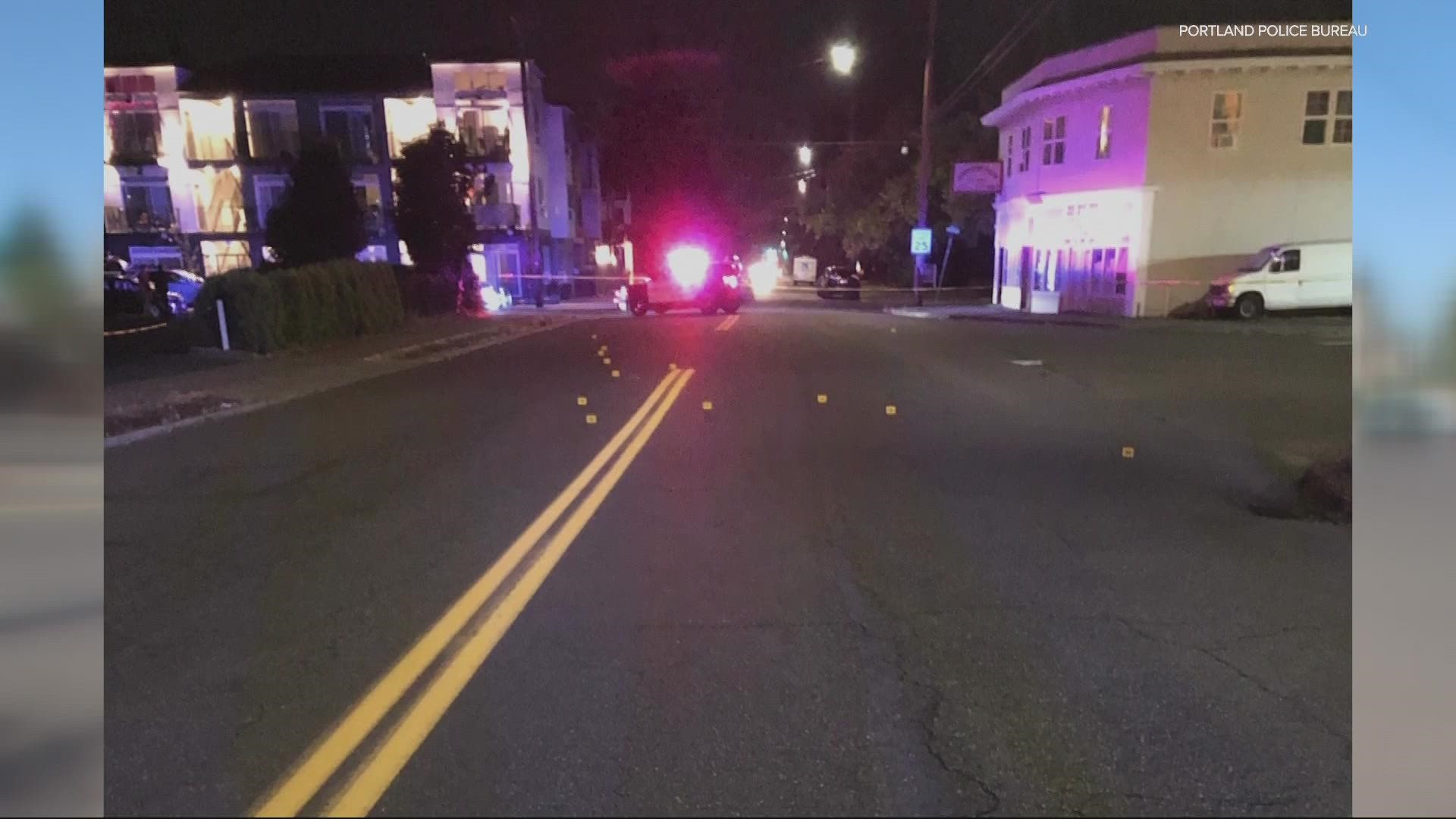 Police said 8 cars were hit in two different shootings in Portland Monday night. There have been more than 875 shootings in the city this year.