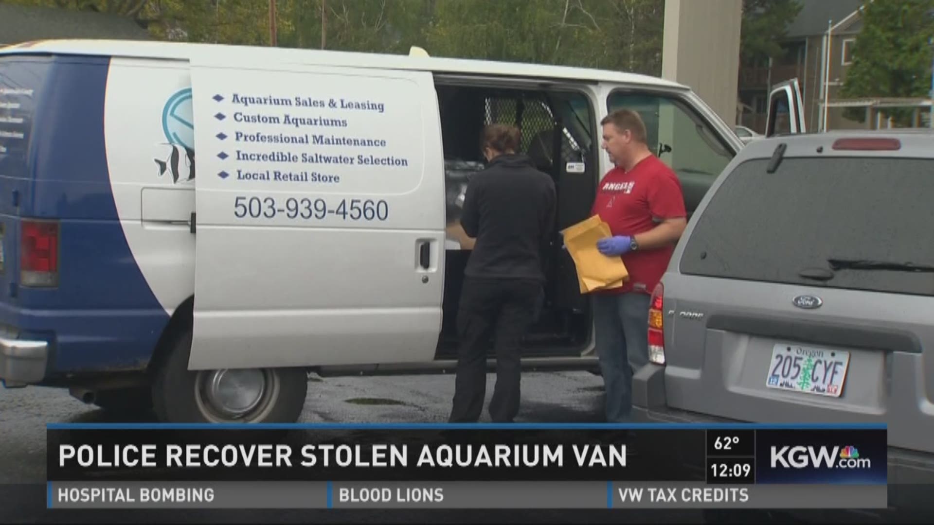 Police recover van stolen from Gresham aquarium shop