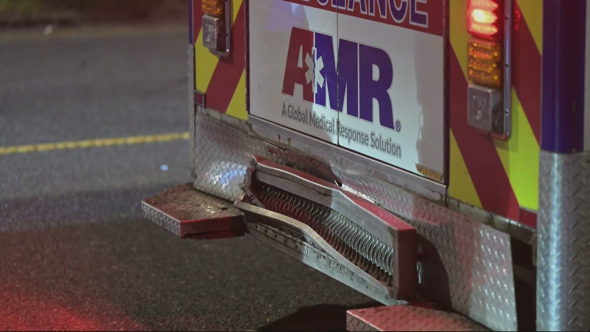 Police believe the aggressive van driver abruptly pulled in front of the ambulance and braked, causing the AMR driver to have to slam their brakes.