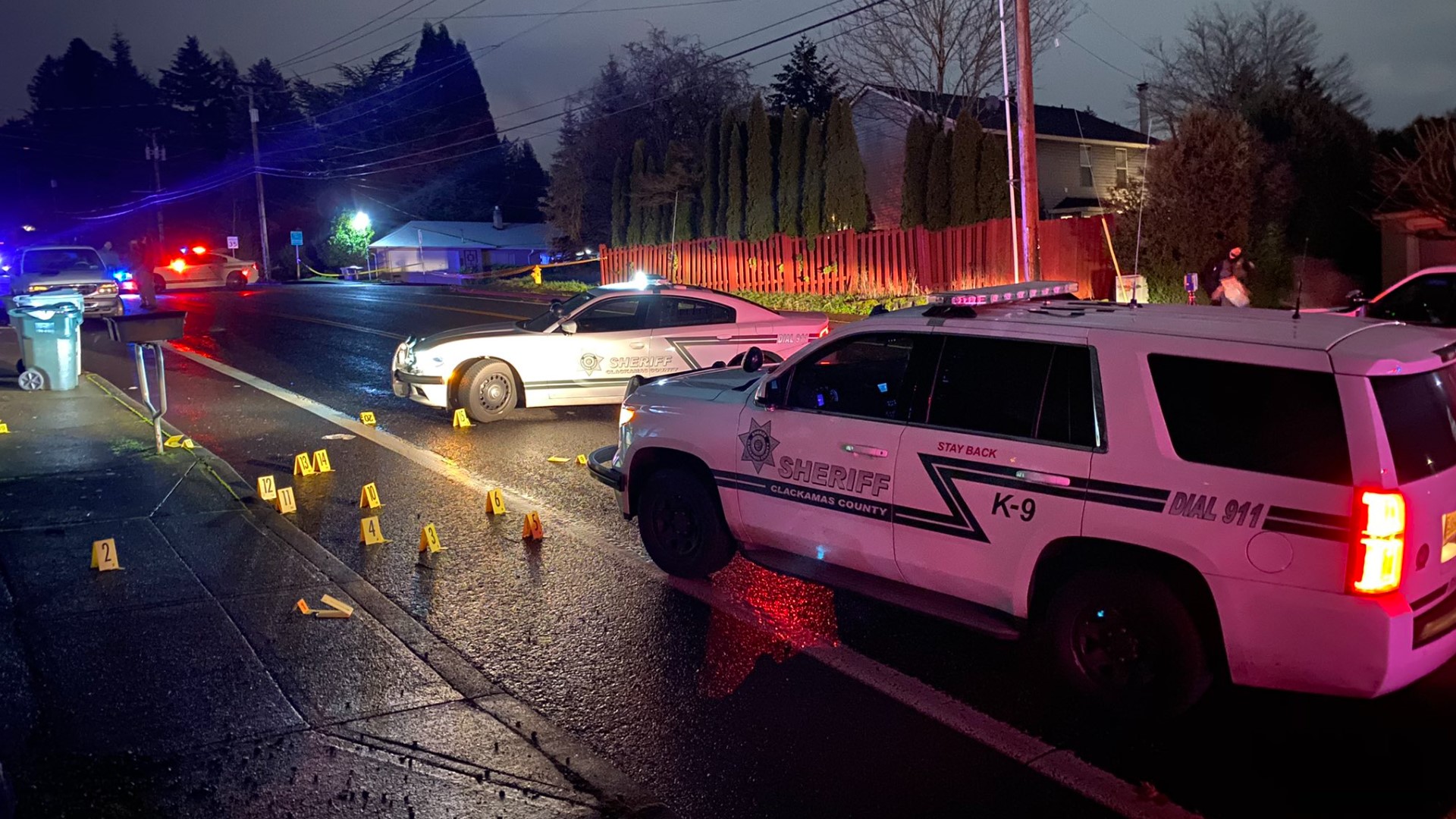 Four people were shot at a party in Happy Valley, Oregon early Thursday. All four are expected to survive.