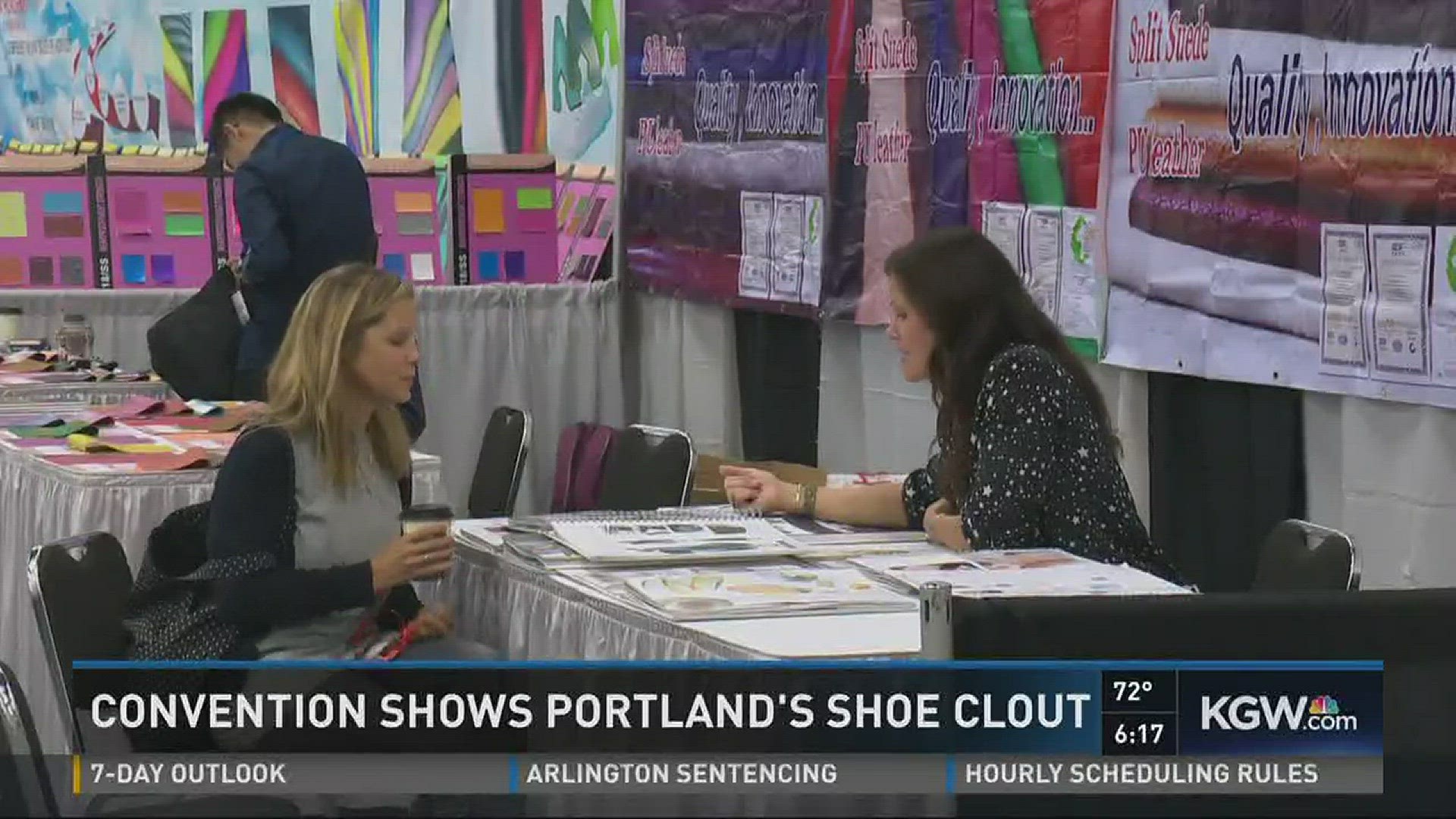 Footwear materials show in Portland