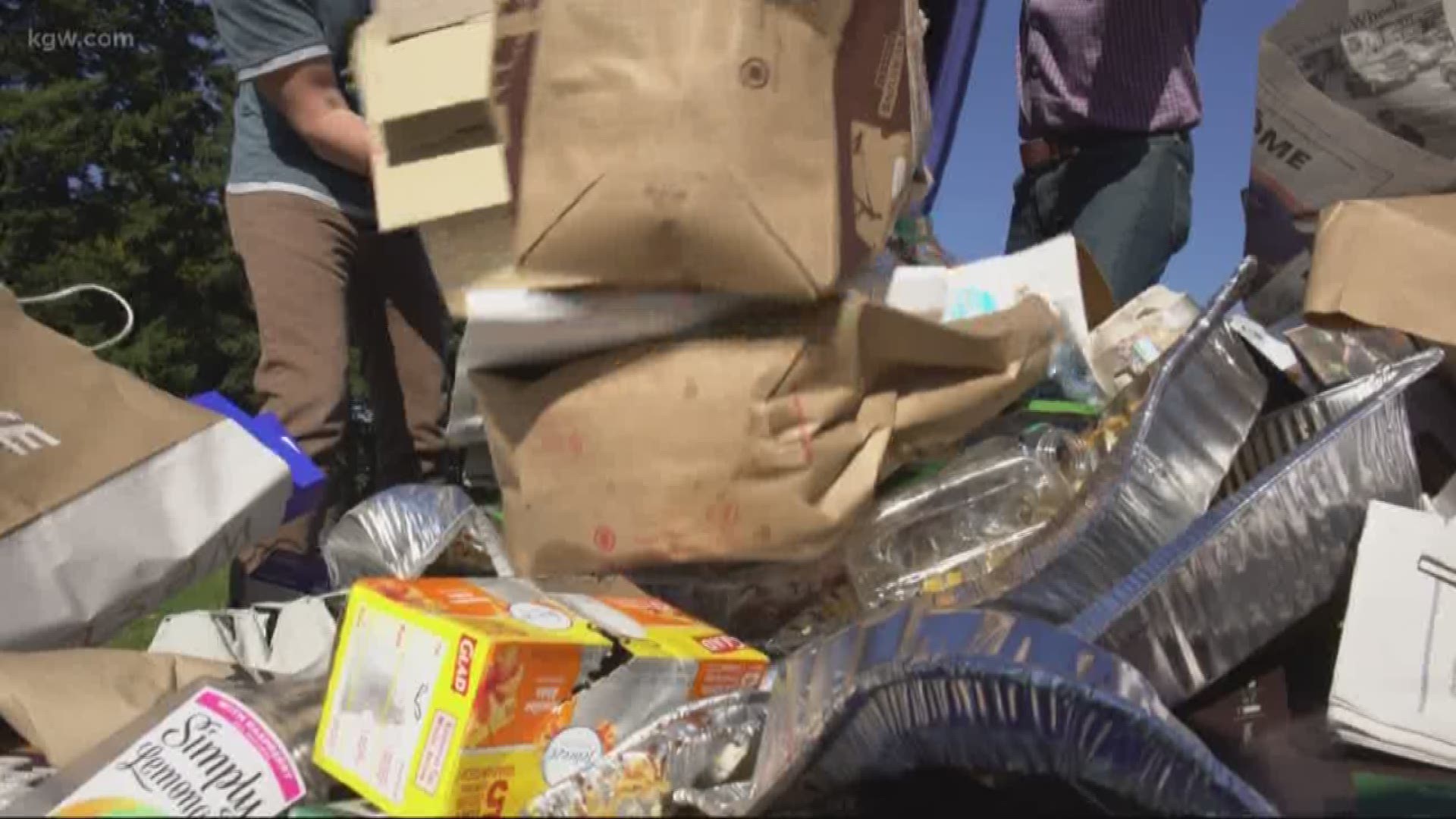 Are you recycling actual recyclables, or is some of it trash. KGW investigative reporter found five volunteers to let him and a Metro specialist sort out the contents of their curbside bin.