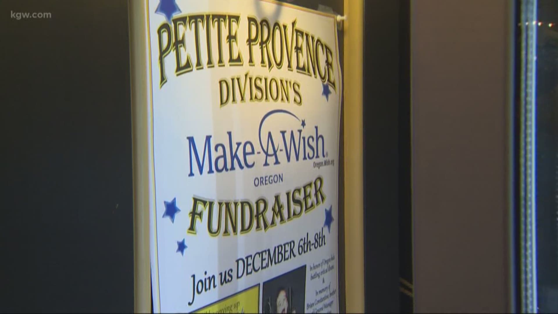 A Portland man is raising money for the Make-A-Wish foundation by asking customers to raise a glass at his restaurant.