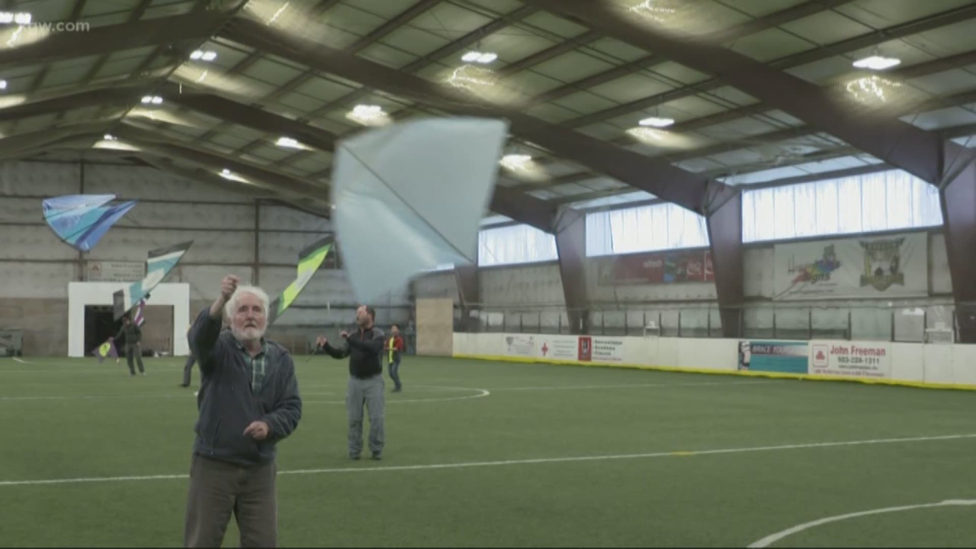 Who knew? You can fly kites indoors in Oregon. For decades, amateurs and pros have been going to Oregon Soccer Center to fly them.