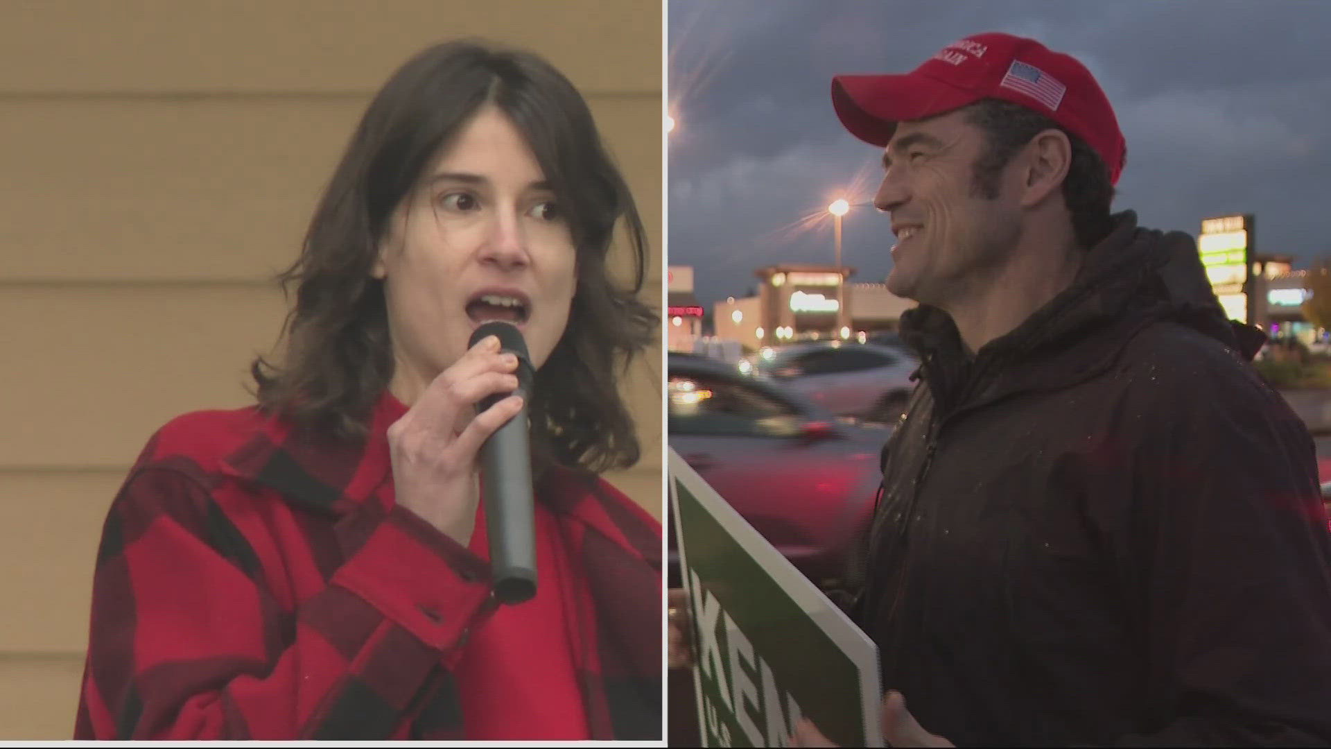 The race for Washington's 3rd Congressional District drew out both candidates for last-minute campaign rallies.   