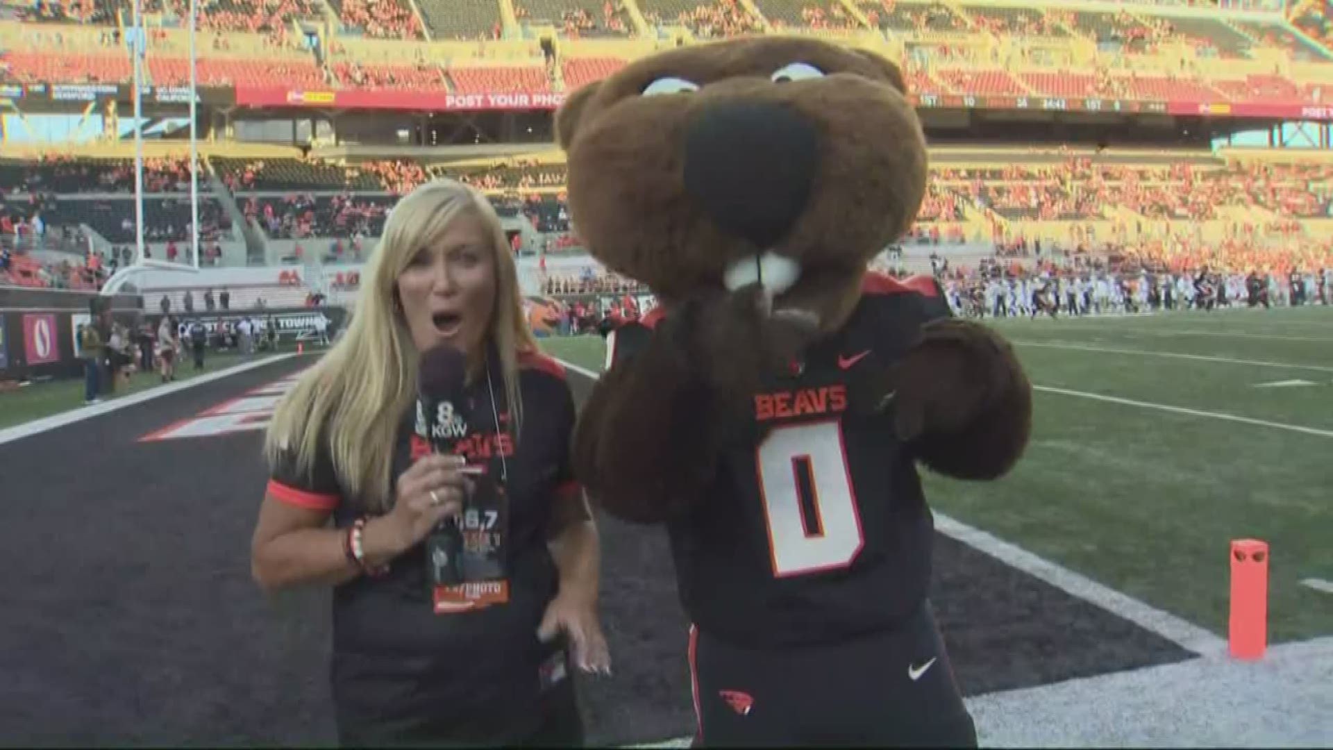 Benny the Beaver is ready for Oregon State University to take on Oklahoma State Festival for the first time.
#TonightwithCassidy