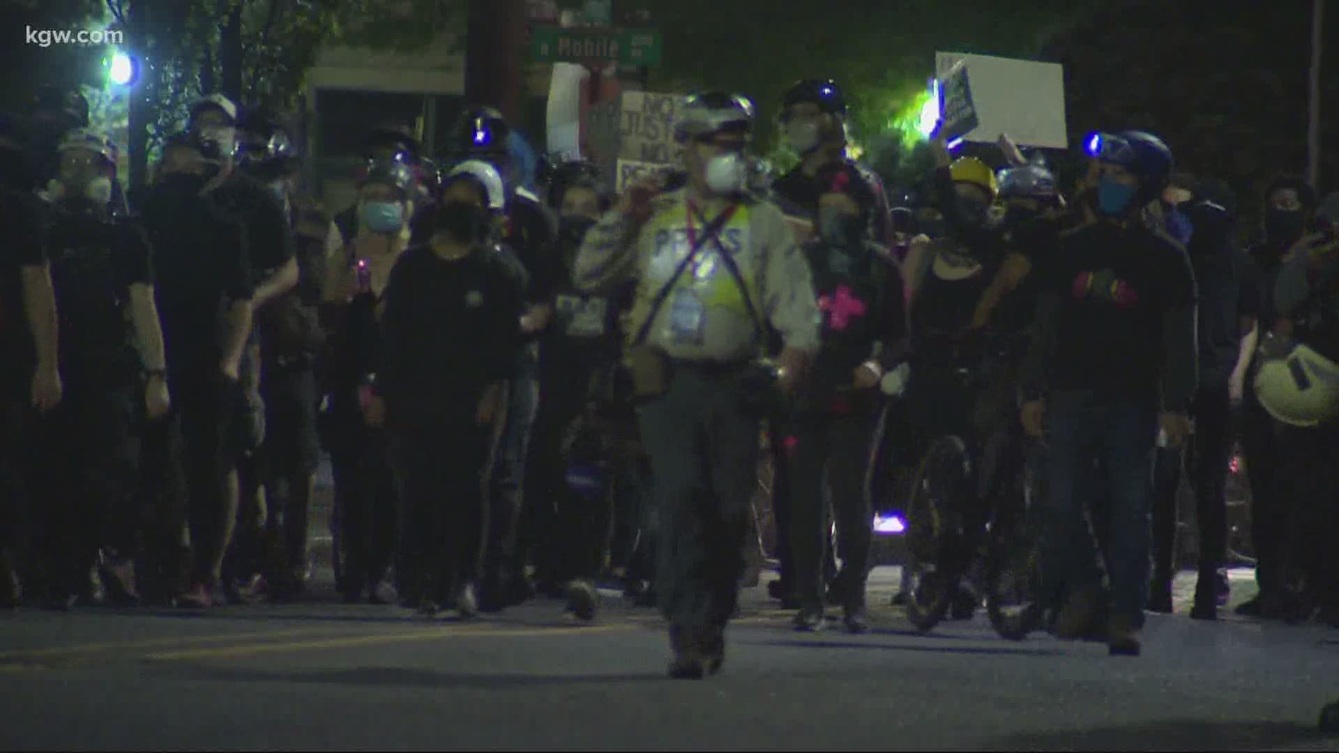 This is the 12th straight week protesters have taken to the streets following the killing of George Floyd.