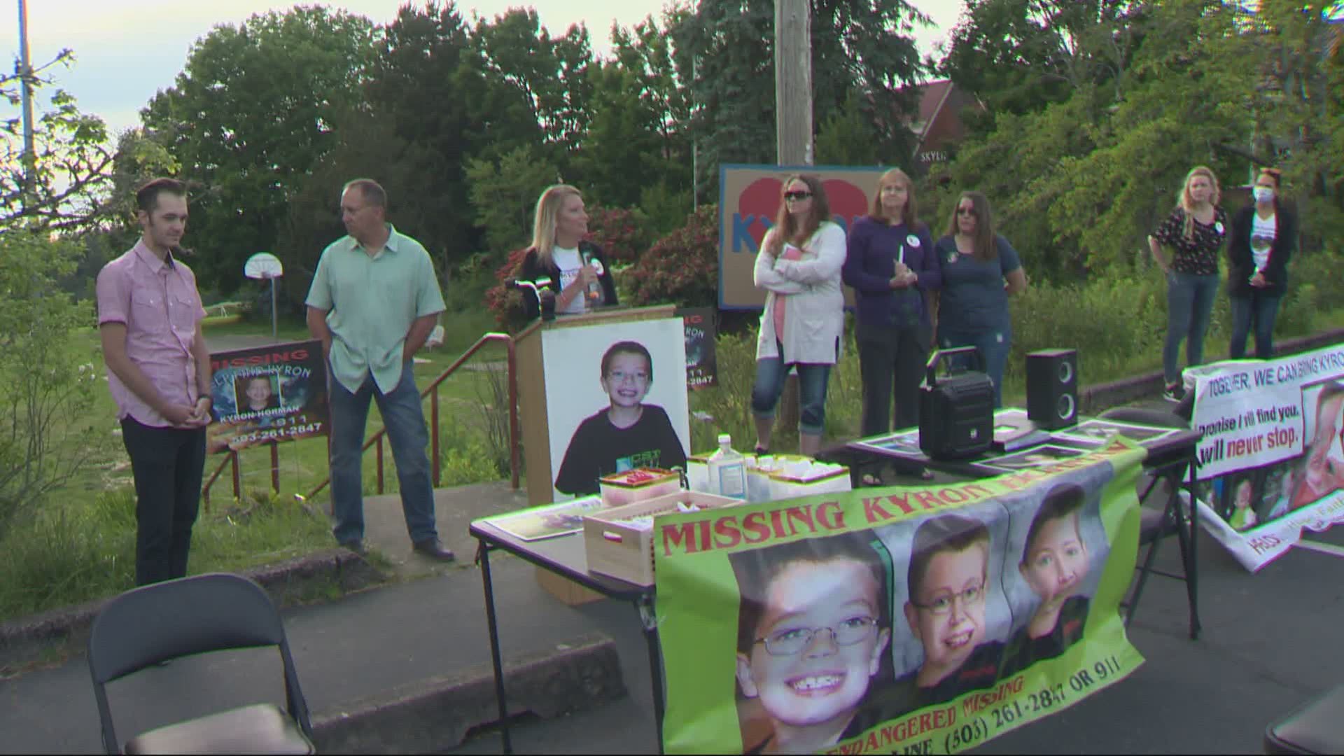 Loved ones gathered at Skyline School in Northwest Portland Thursday, to mark 10 years since the disappearance of Kyron Horman.