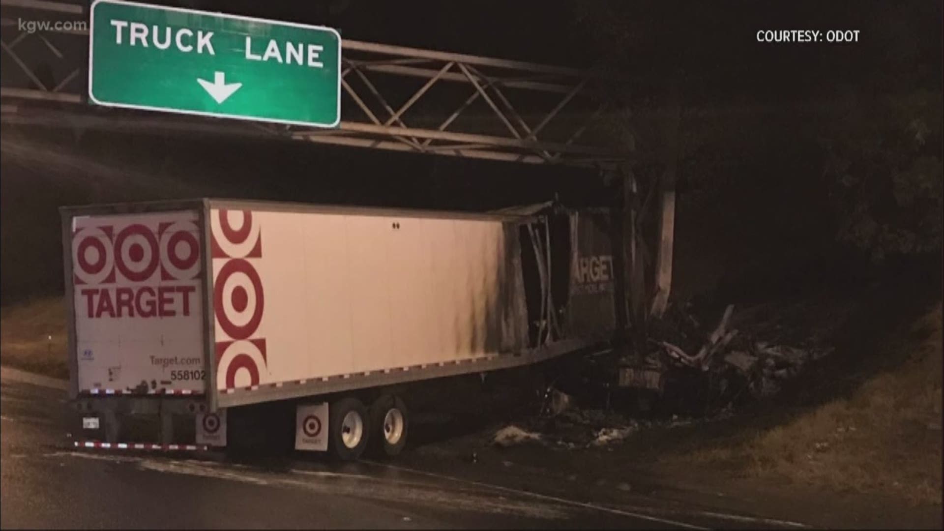 Traffic backed up for 12 hours on NB I-5 after fatal semi-truck crash