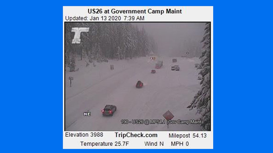 Portland weather Snow causes dangerous conditions at Mt. Hood