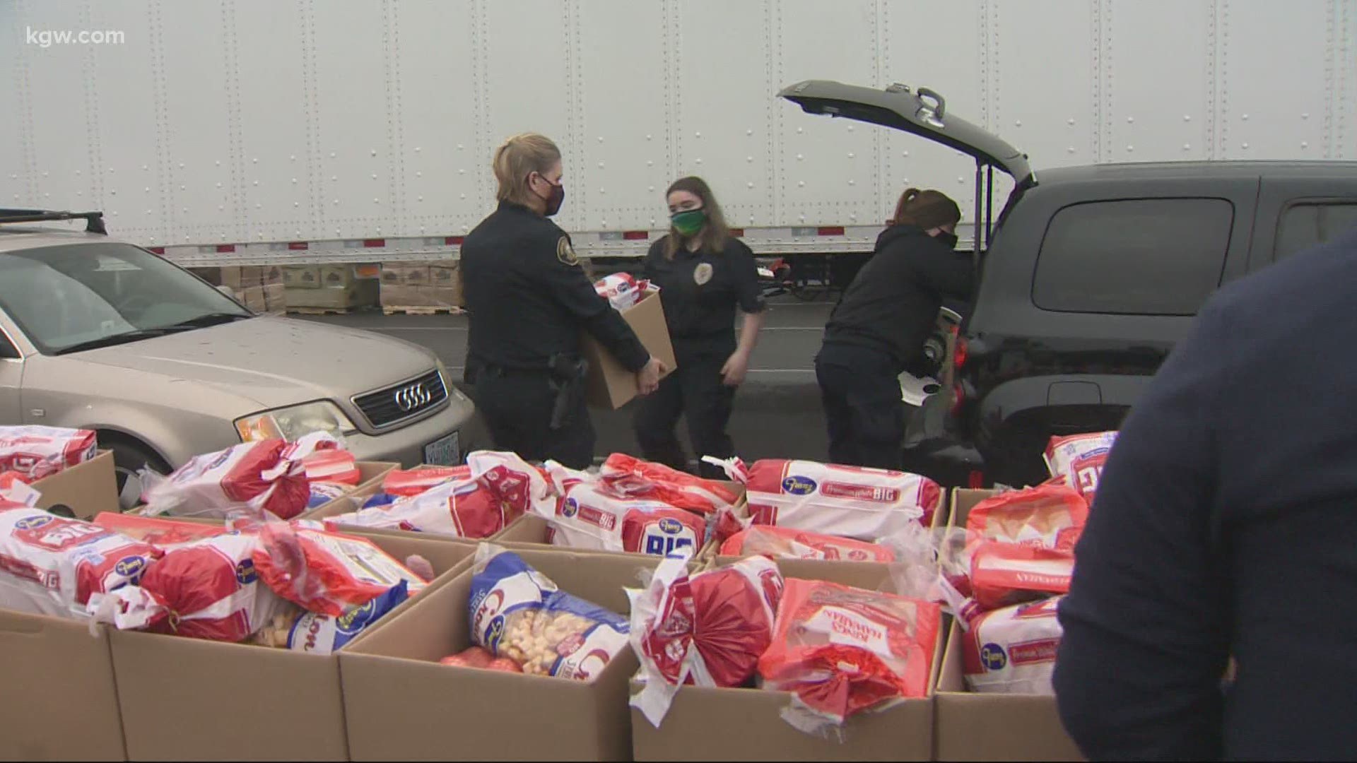 Thousands of local families have food on their tables tonight thanks to police and volunteers.