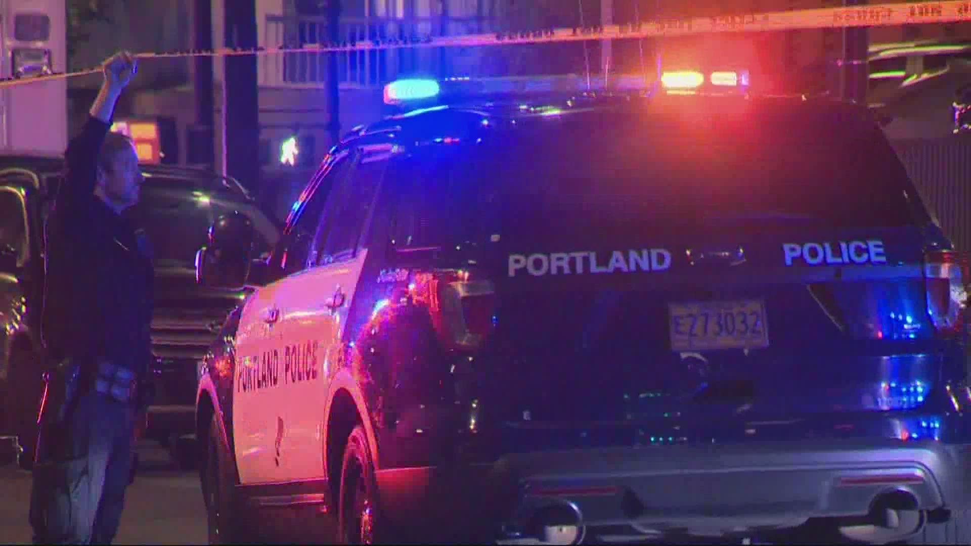 Four apartments and four vehicles were hit by gunfire and officers found more than 80 cartridge casings in a Northeast Portland neighborhood on July 3, 2021.