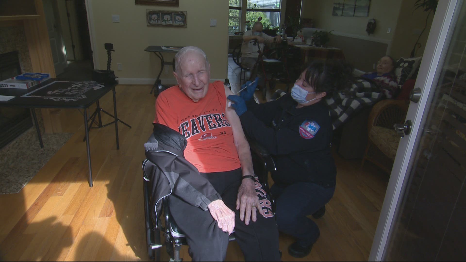 Thousands of Oregonians at care homes had yet to receive a shot. After a month or reporting on the topic, Cristin Severance has some good news.