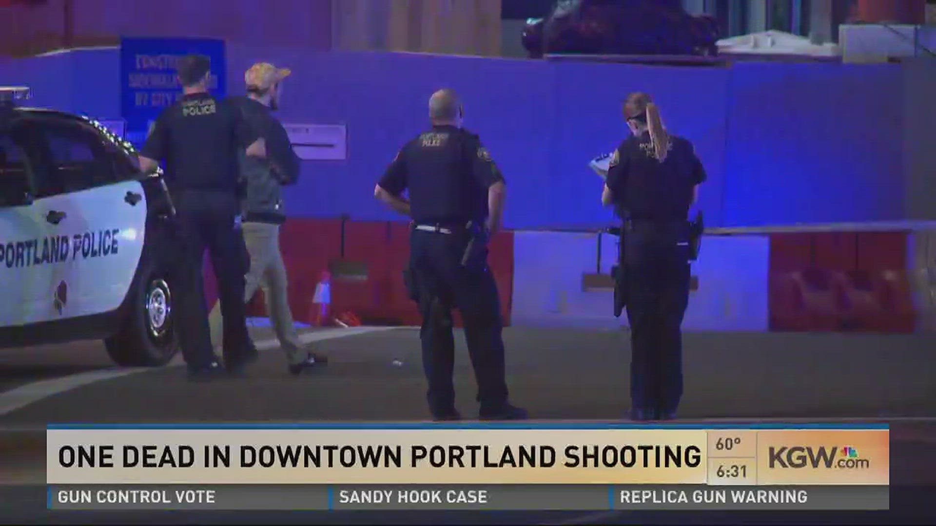 One dead in downtown Portland shooting