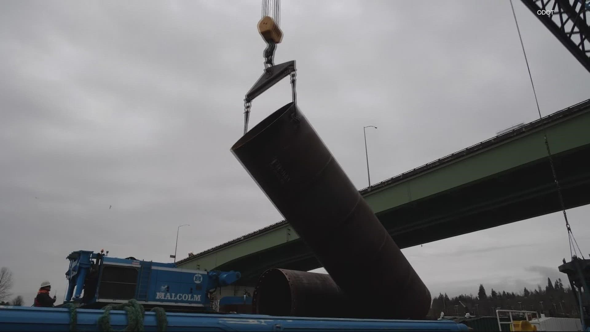 Two of the bridge's three southbound lanes will be closed while crews work on a seismic upgrade project.