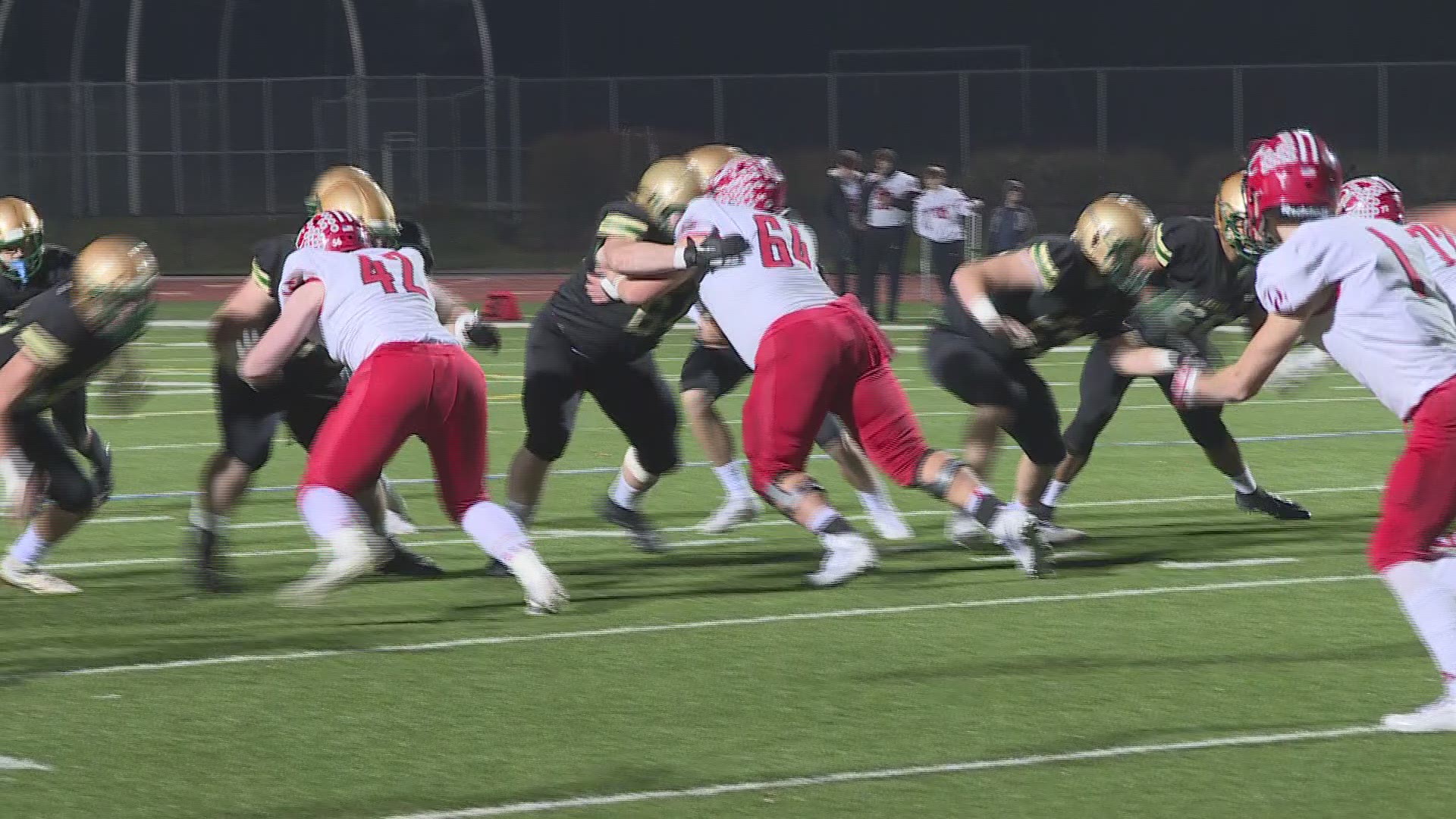 Highlights of No. 2 Jesuit's 56-9 win over Oregon City. Highlights are part of Friday Night Flights with Orlando Sanchez.