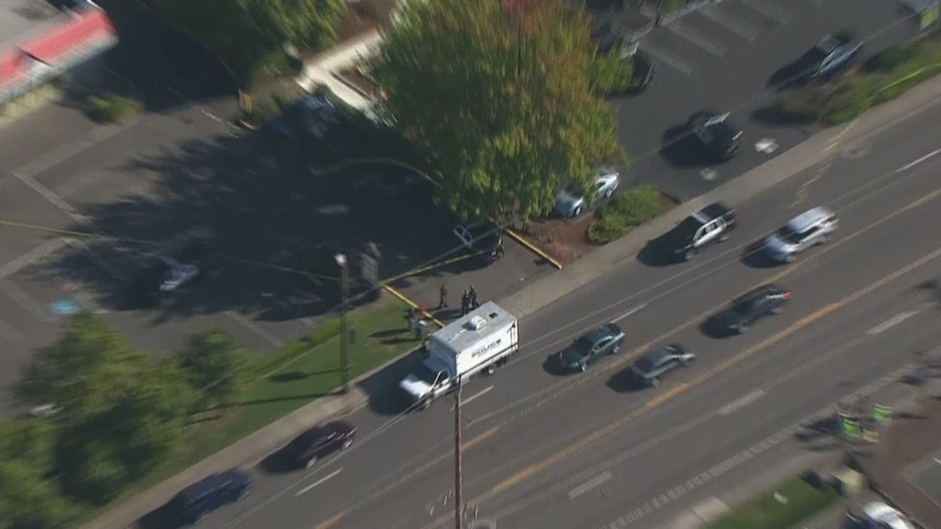 Sky8 was over the scene as police investigated an officer-involved shooting near Beaverton's Jesuit High School: https://on.kgw.com/2MVkFqv