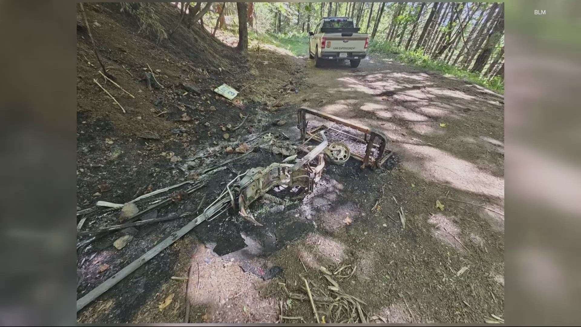 Oregon Department of Forestry crews spotted the smoke column and were able to contain the blaze before it spread far.
YouTube