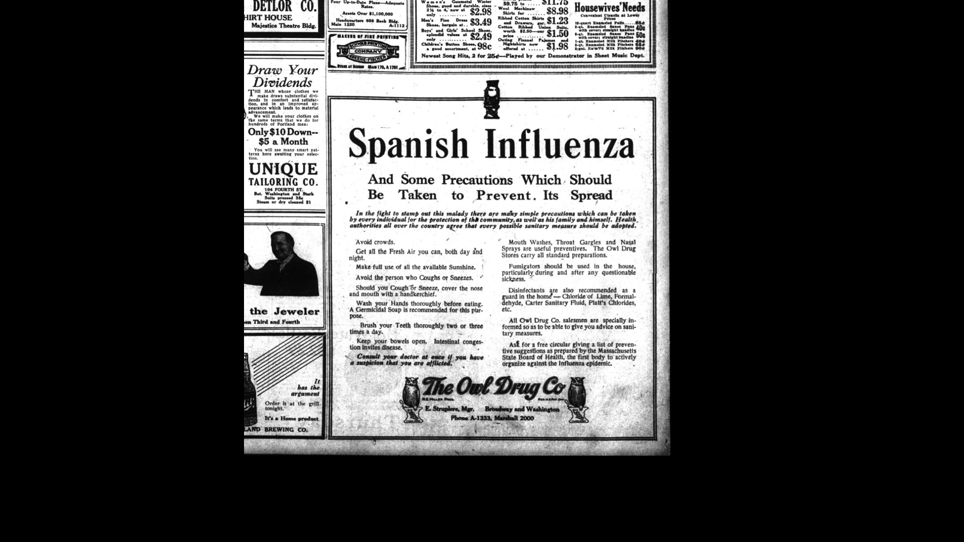 Photos from 1918's Spanish Flu and WWI | kgw.com