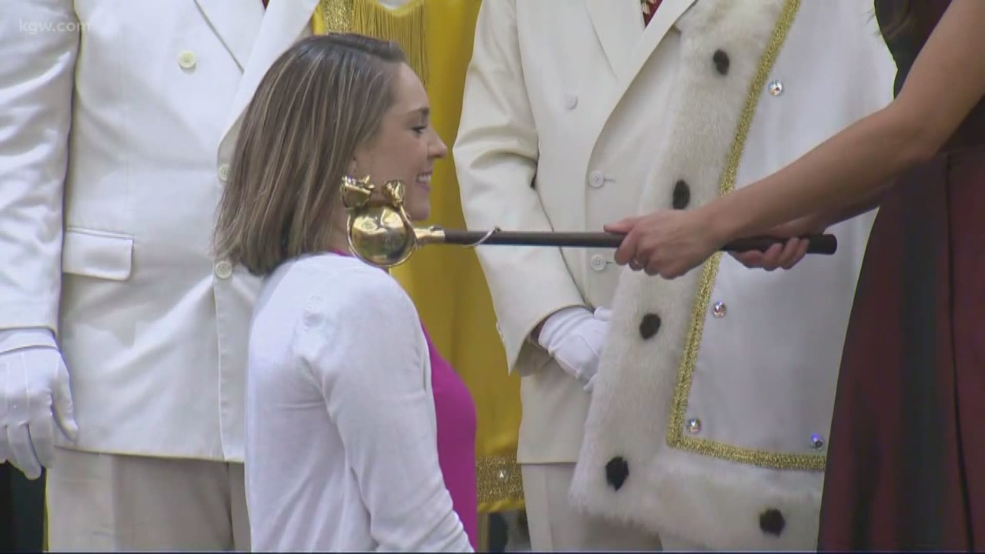 The Royal Rosarians are the official greeters and ambassadors of goodwill for the city of Portland. Today they hosted the honorary knighting ceremony, and two KGW anchors were among the knights and dames.