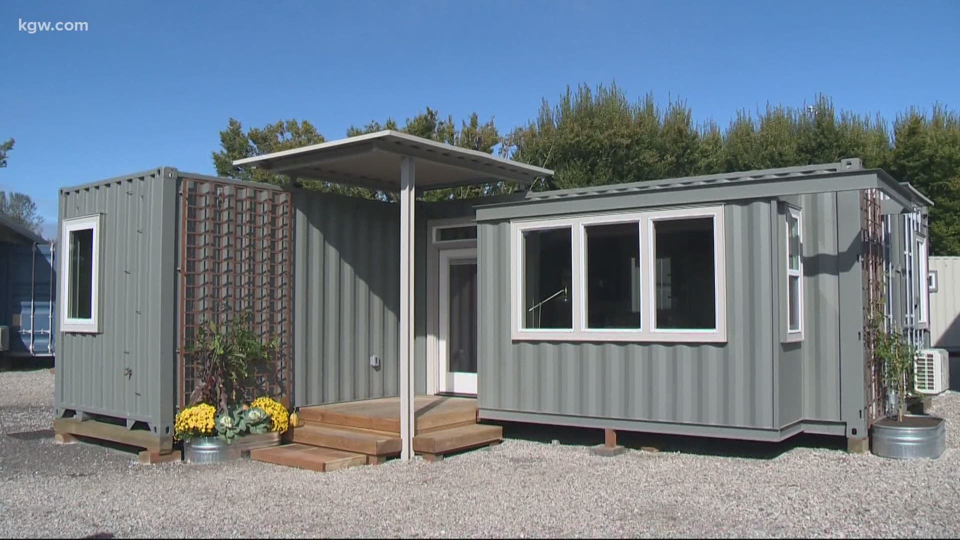 A Portland-area company is making homes out of shipping containers and you can check them out during a free tour. Jon Goodwin gives us a preview.