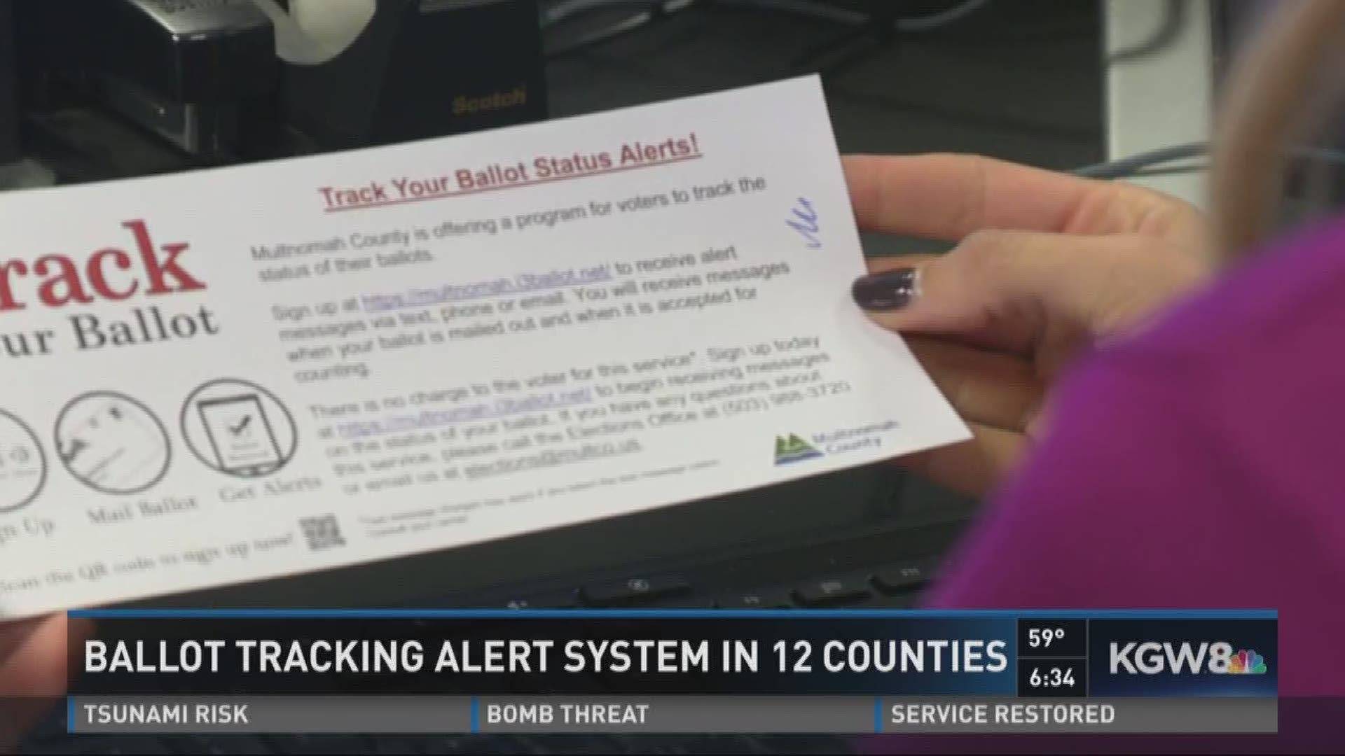 Many voters can track their ballots online 