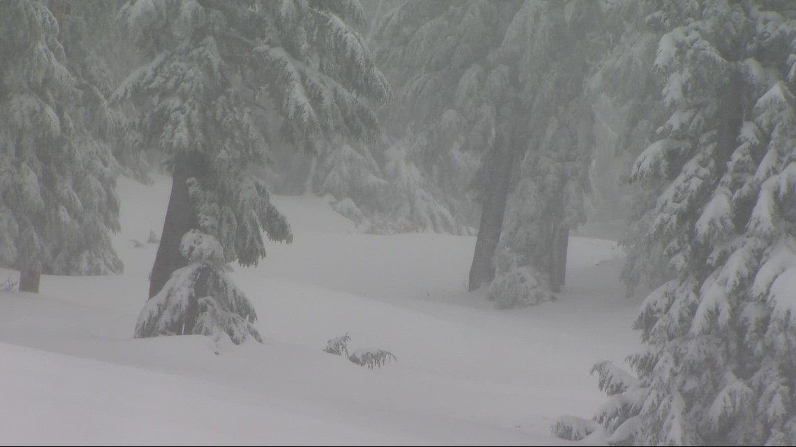 Timberline Lodge sees nearly a foot of snow as Oregon’s seasons turn on