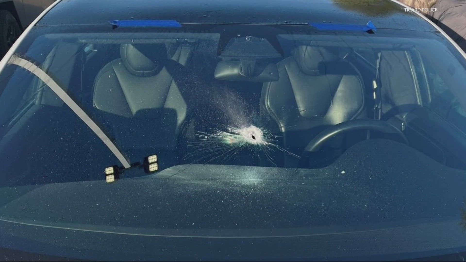 An anonymous Tesla owner says gunfire damaged his car during a visit to a Tigard dealership, adding to growing concerns about vandalism at Tesla locations.