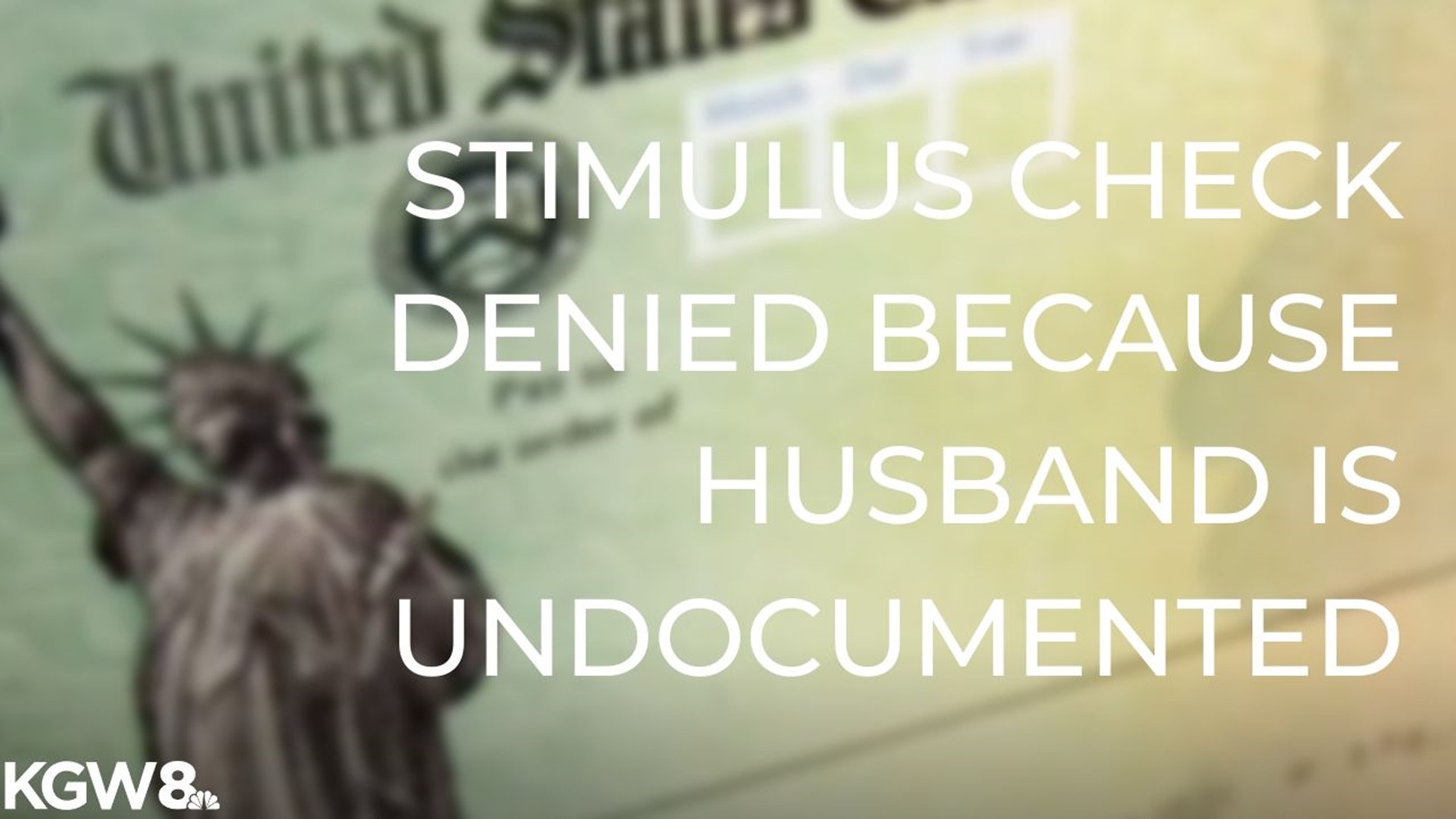 A provision in the coronavirus relief package denies stimulus checks to U.S. citizens married to undocumented immigrants.