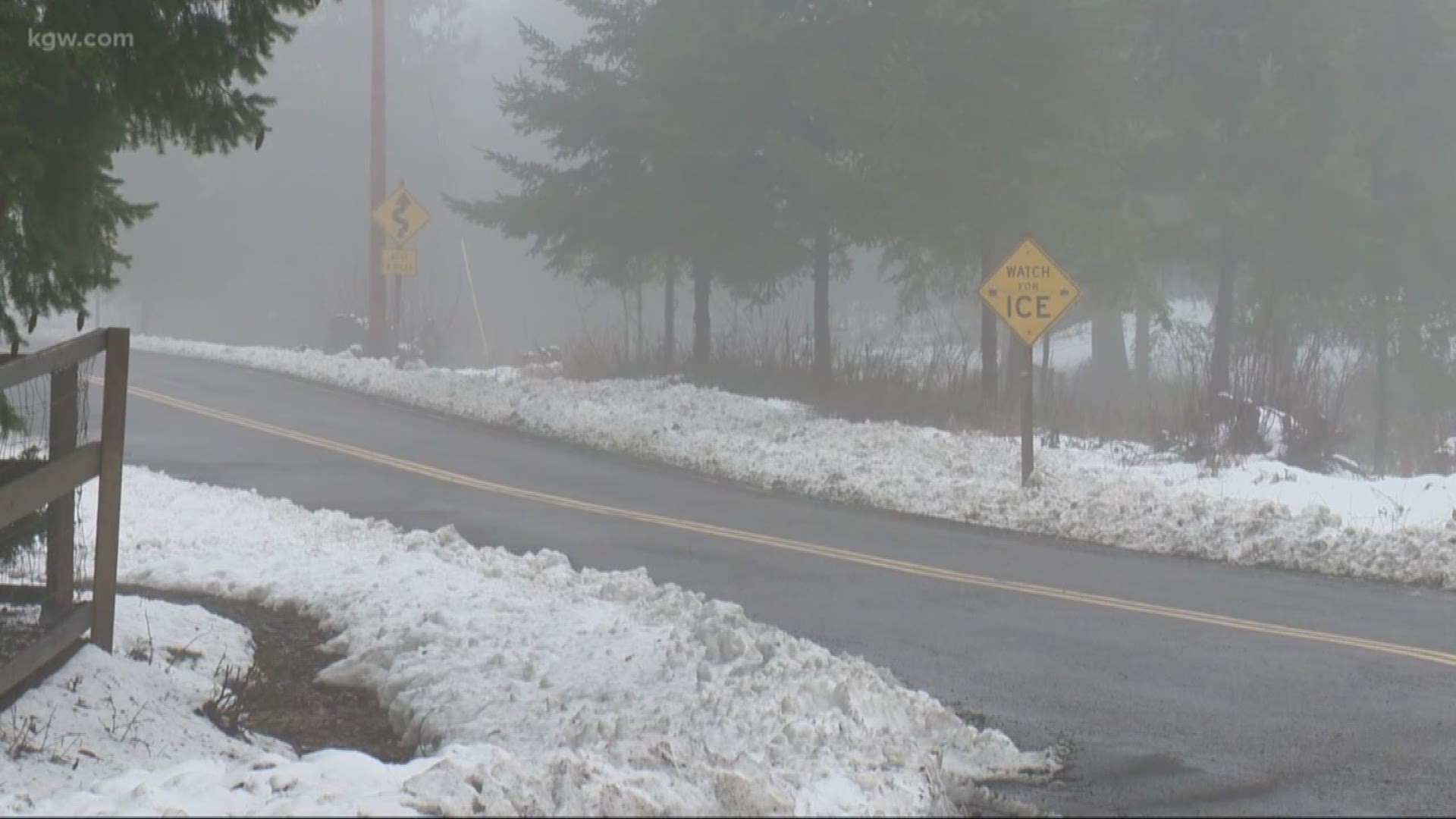 Snow, ice and landslides in the west hills | kgw.com