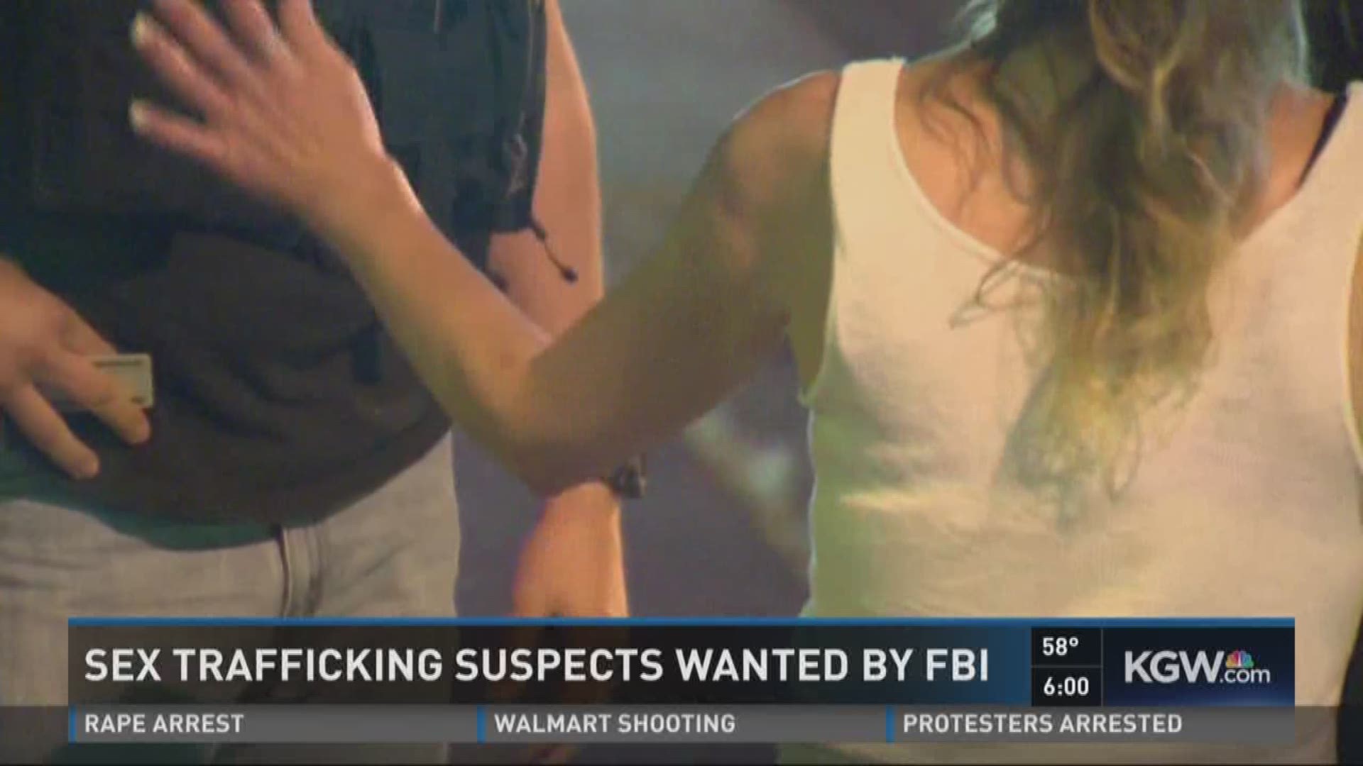 Sex trafficking suspects wanted by FBI