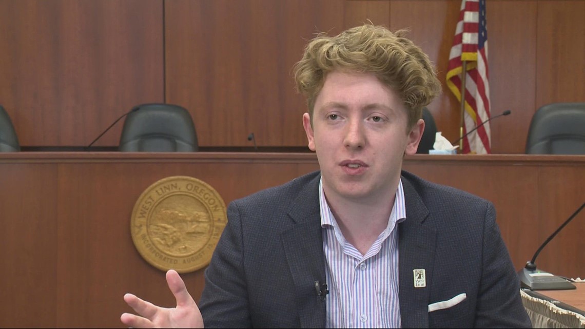 Rory Bialostosky West Linn's youngest mayor ever