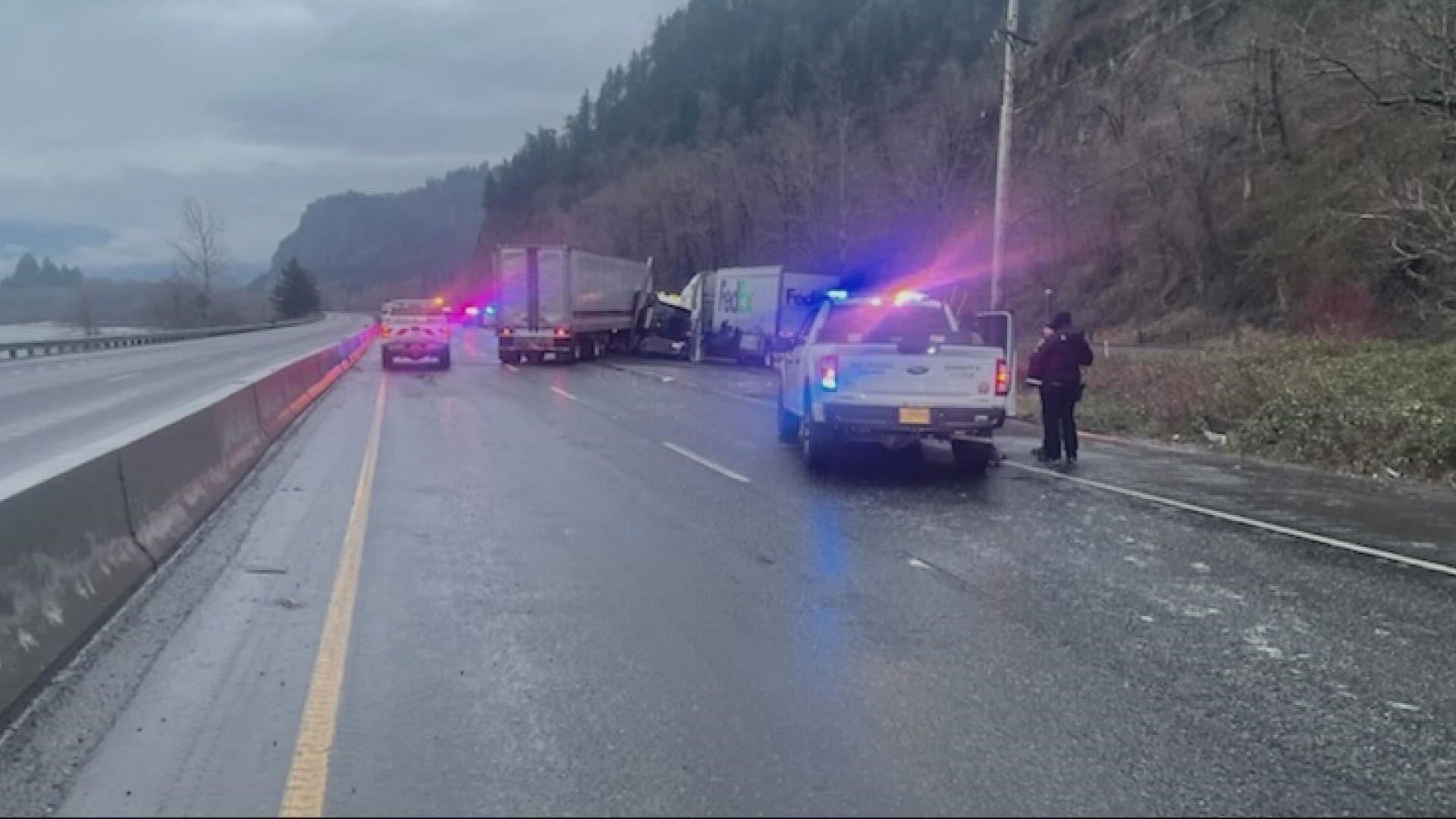 Icy road conditions: Interstate 84 reopens after fatal crash