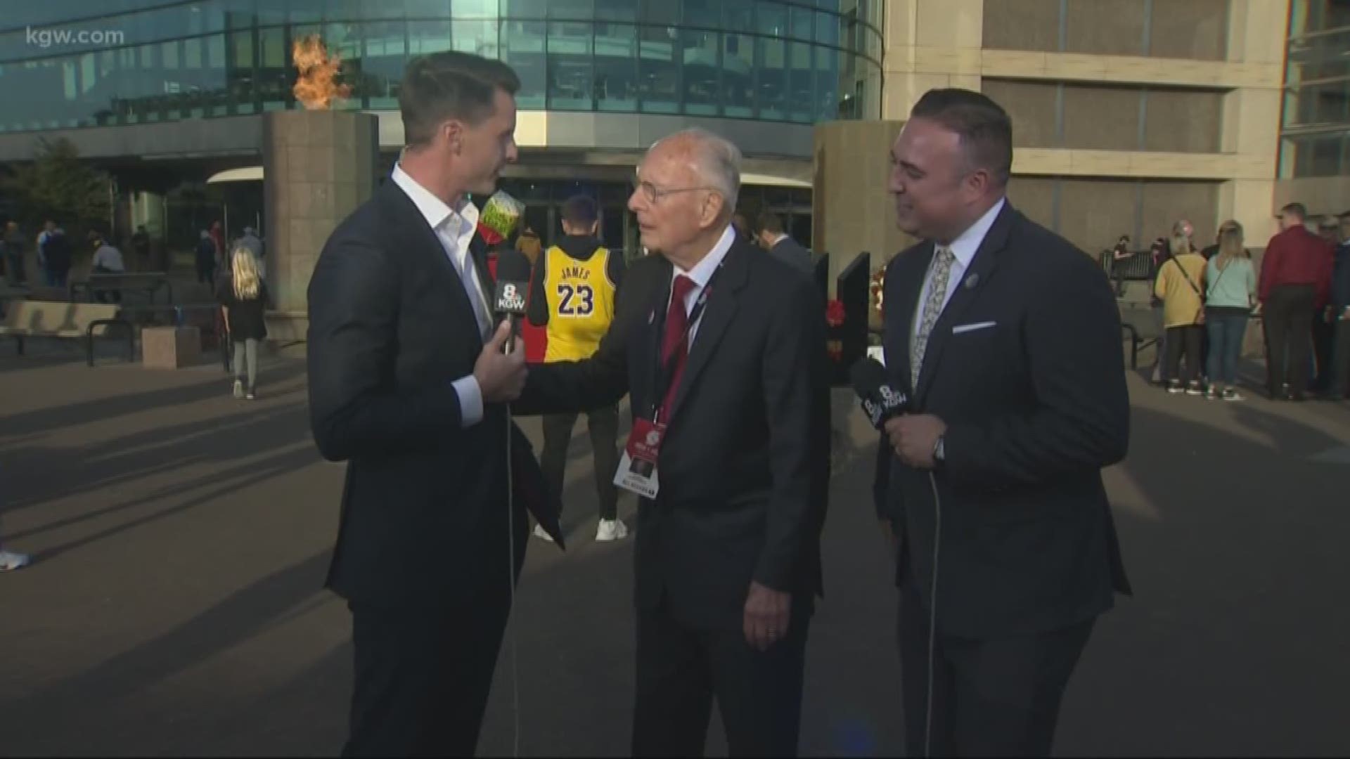 Former Blazers broadcaster Bill Schonely joined KGW to talk all things "Rip City."