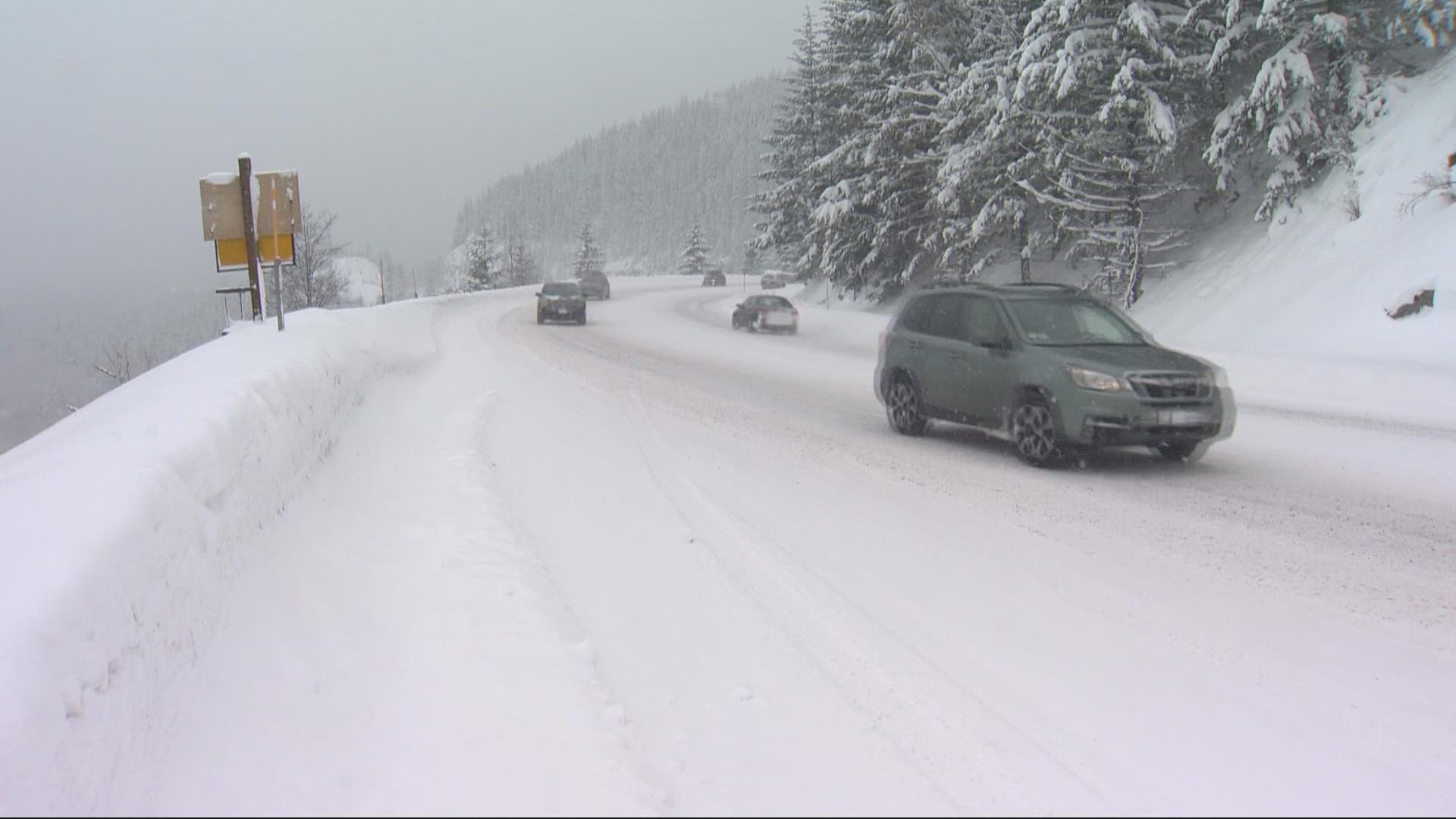 Photog Ken McCormick talked to drivers on Highway 26 for their best advice for driving in snow.
