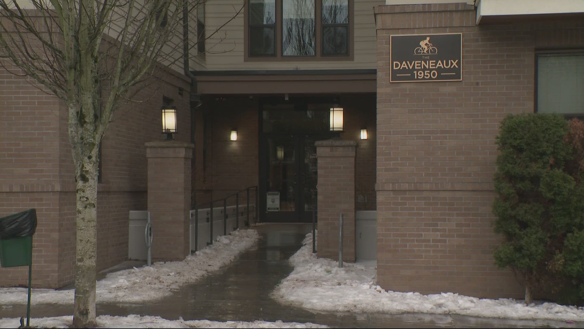 Residents at the Daveneaux apartments in East Portland have been displaced since Monday due to water flooding from an upper floor.